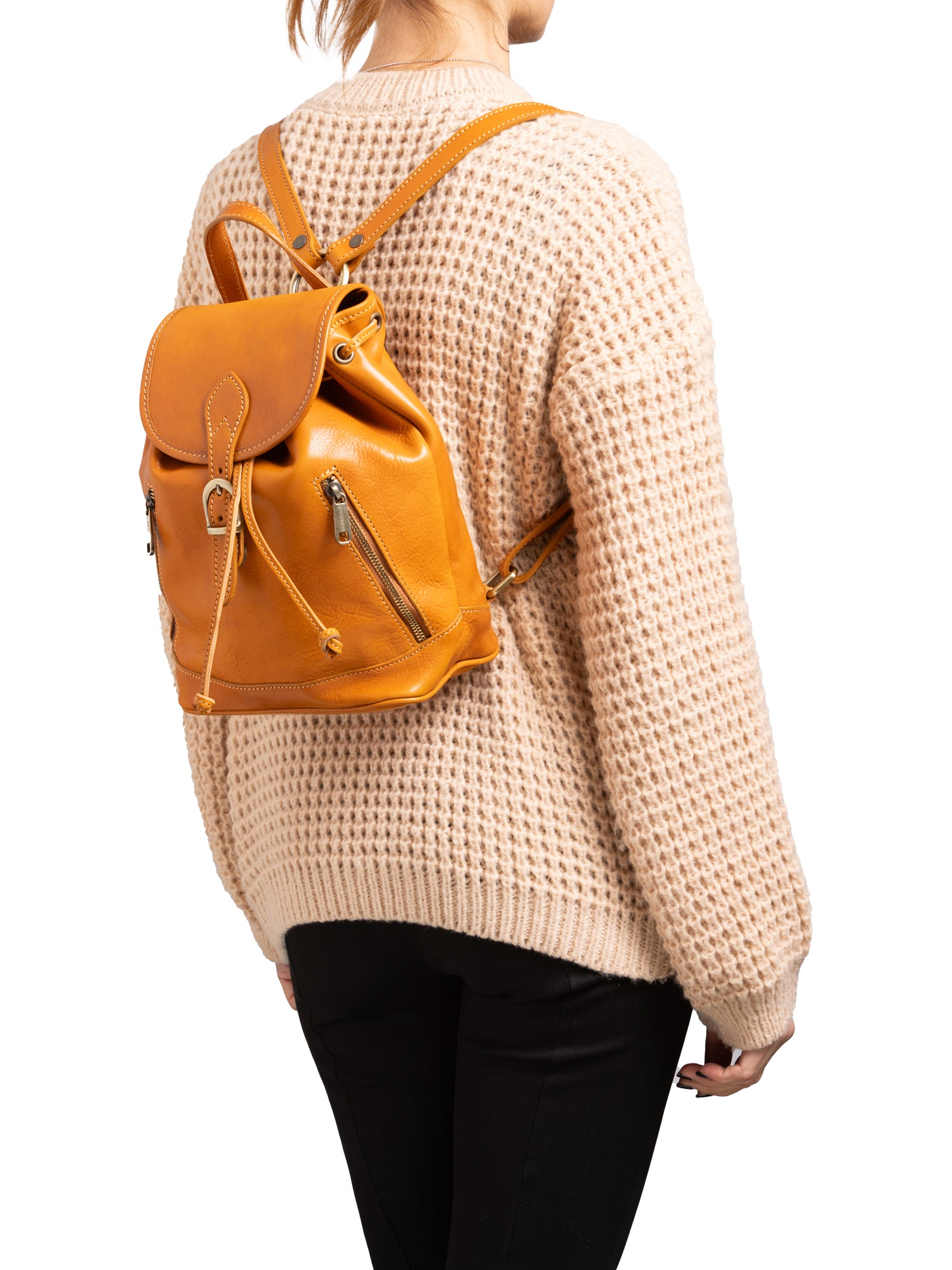 Shoulder Bag I Fratelli Women Genuine leather -Verde Senape
