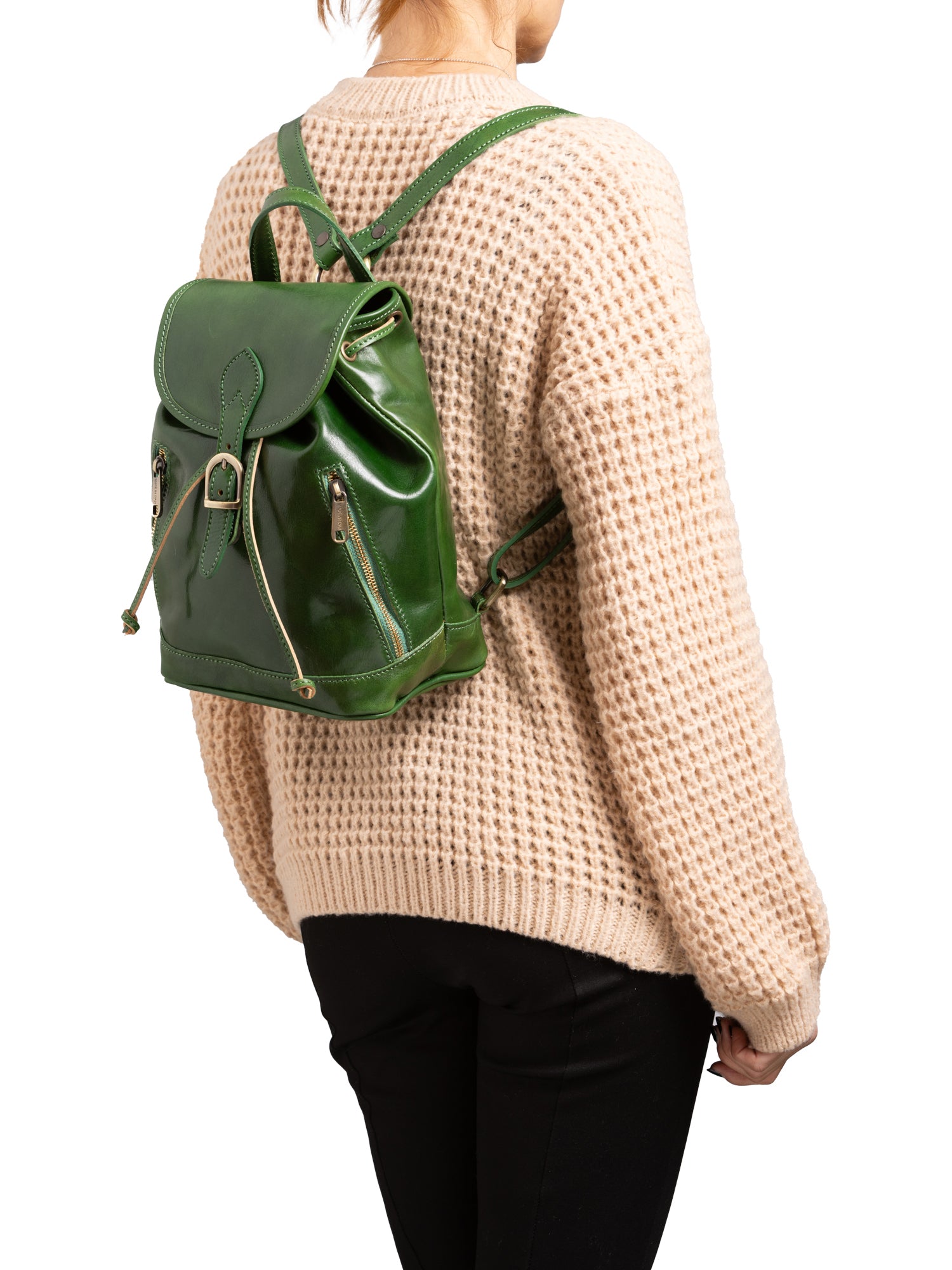 Shoulder Bag I Fratelli Women Genuine leather -Verde Verde