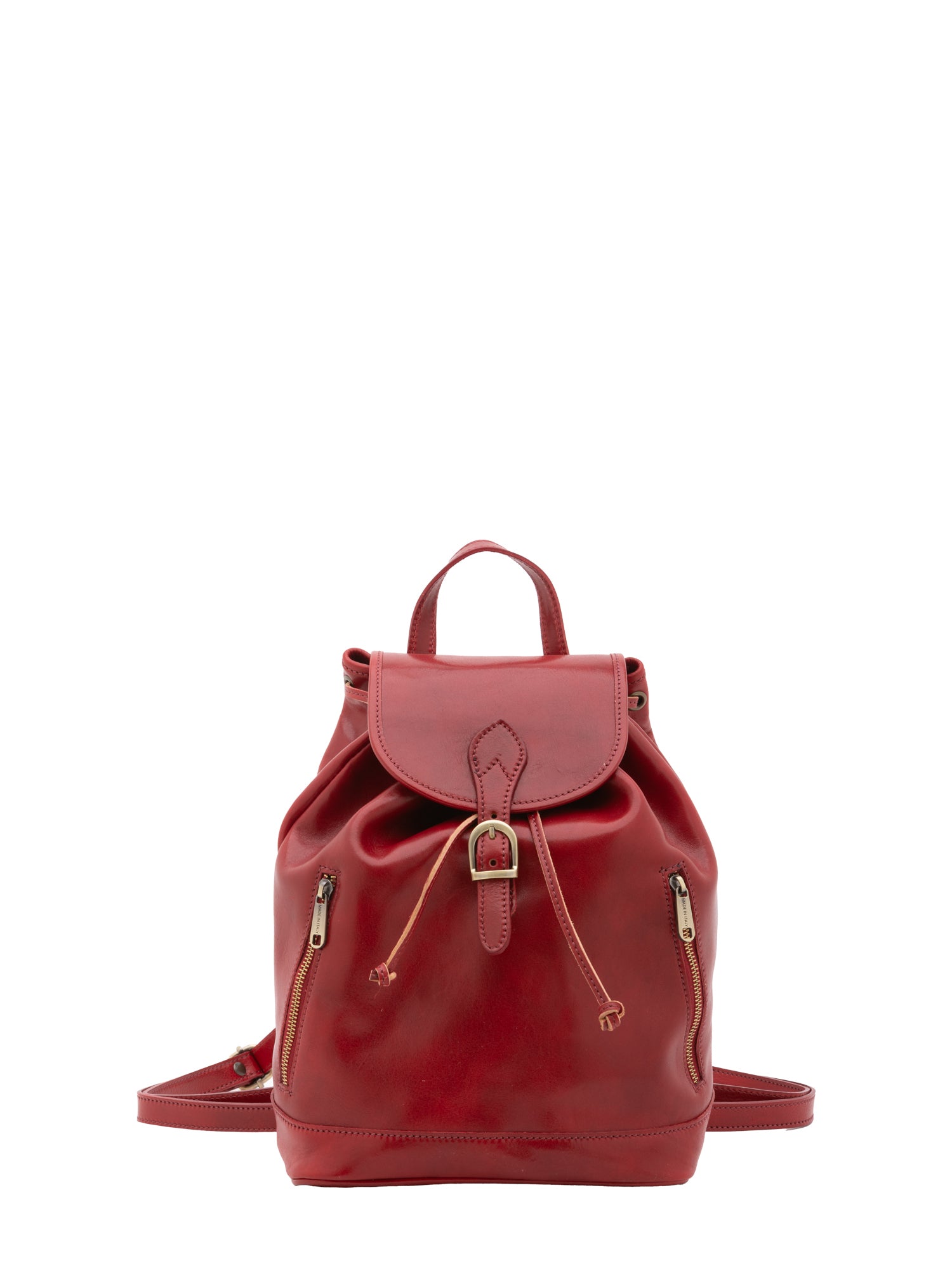 Shoulder Bag I Fratelli Women Genuine leather -Nero Rosso
