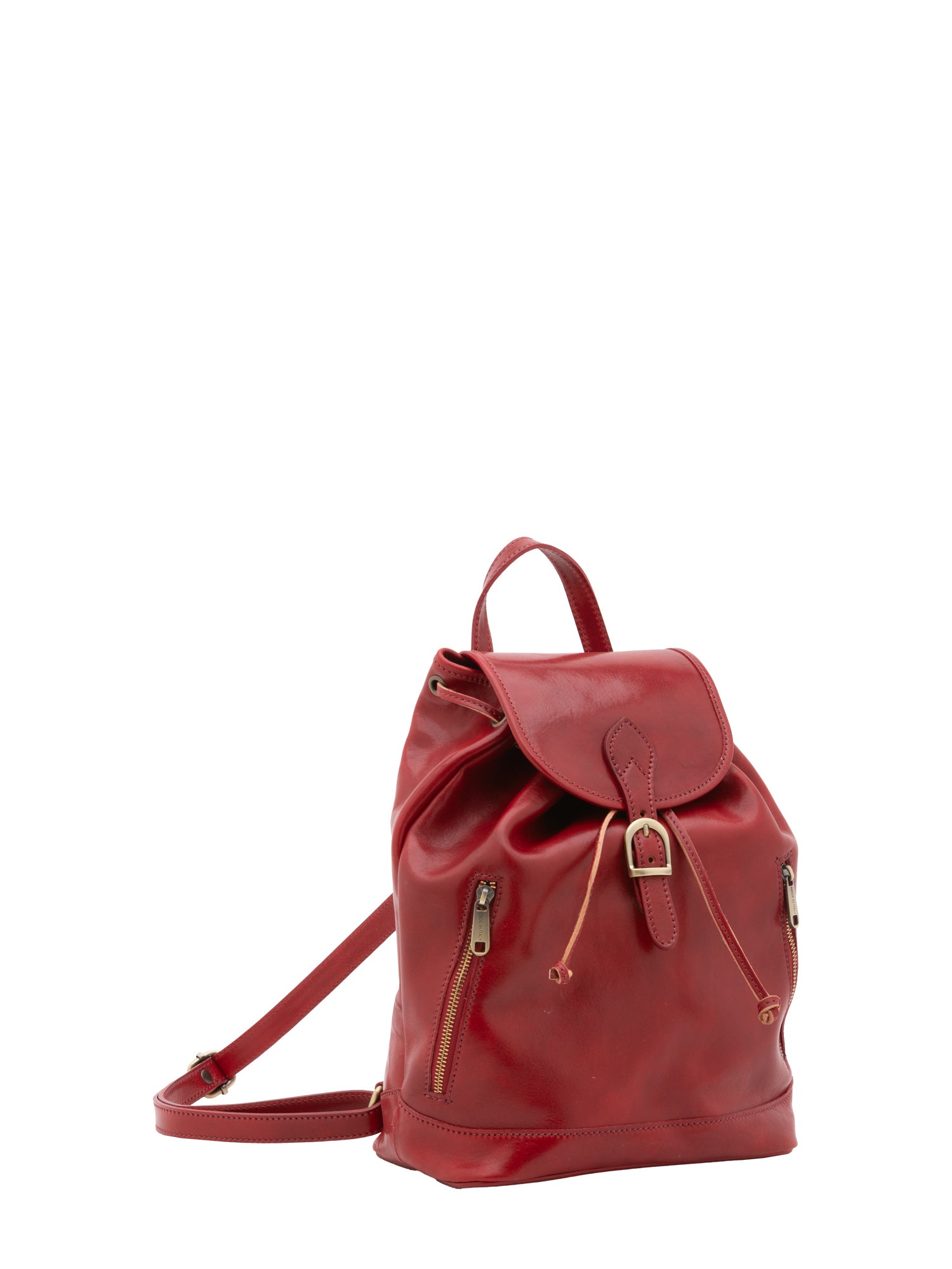 Shoulder Bag I Fratelli Women Genuine leather -Nero Rosso