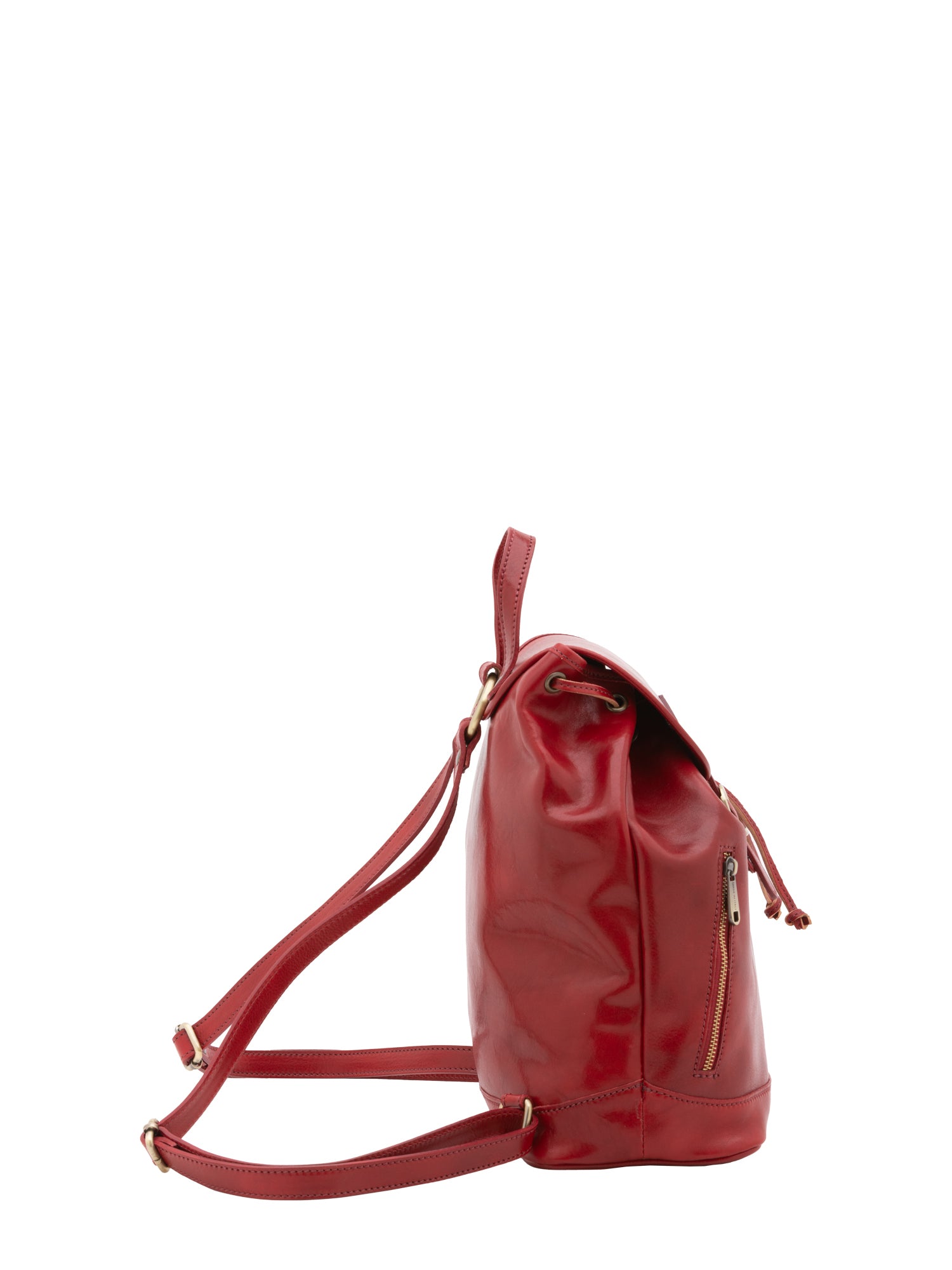Shoulder Bag I Fratelli Women Genuine leather -Nero Rosso