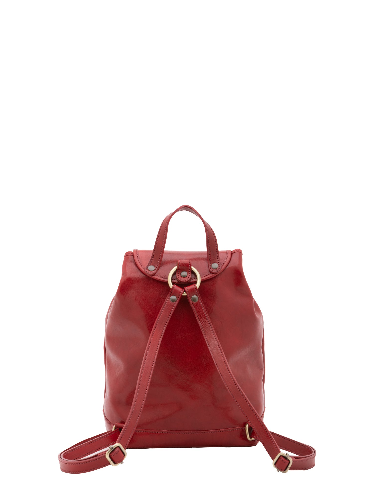 Shoulder Bag I Fratelli Women Genuine leather -Nero Rosso
