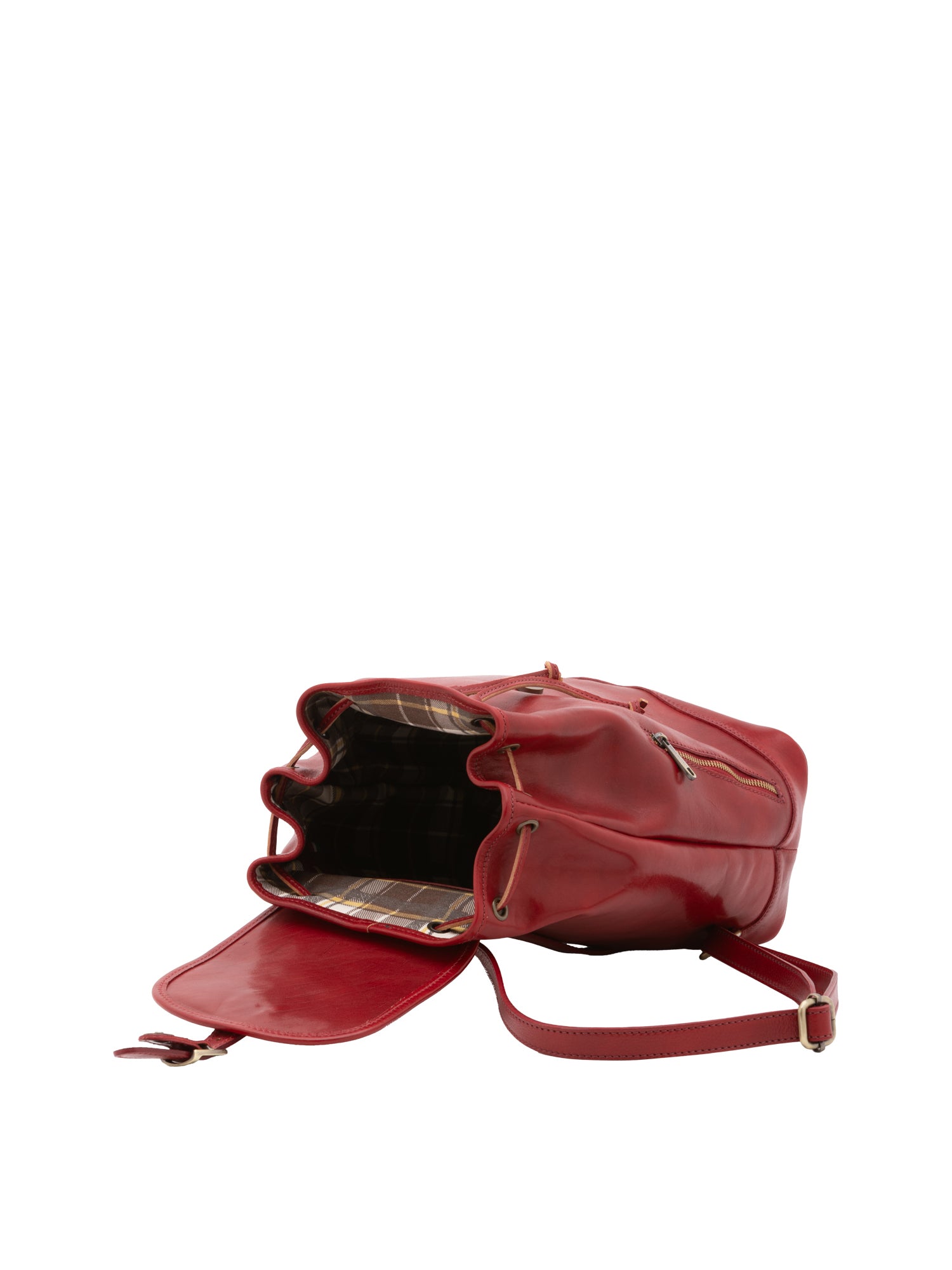 Shoulder Bag I Fratelli Women Genuine leather -Nero Rosso