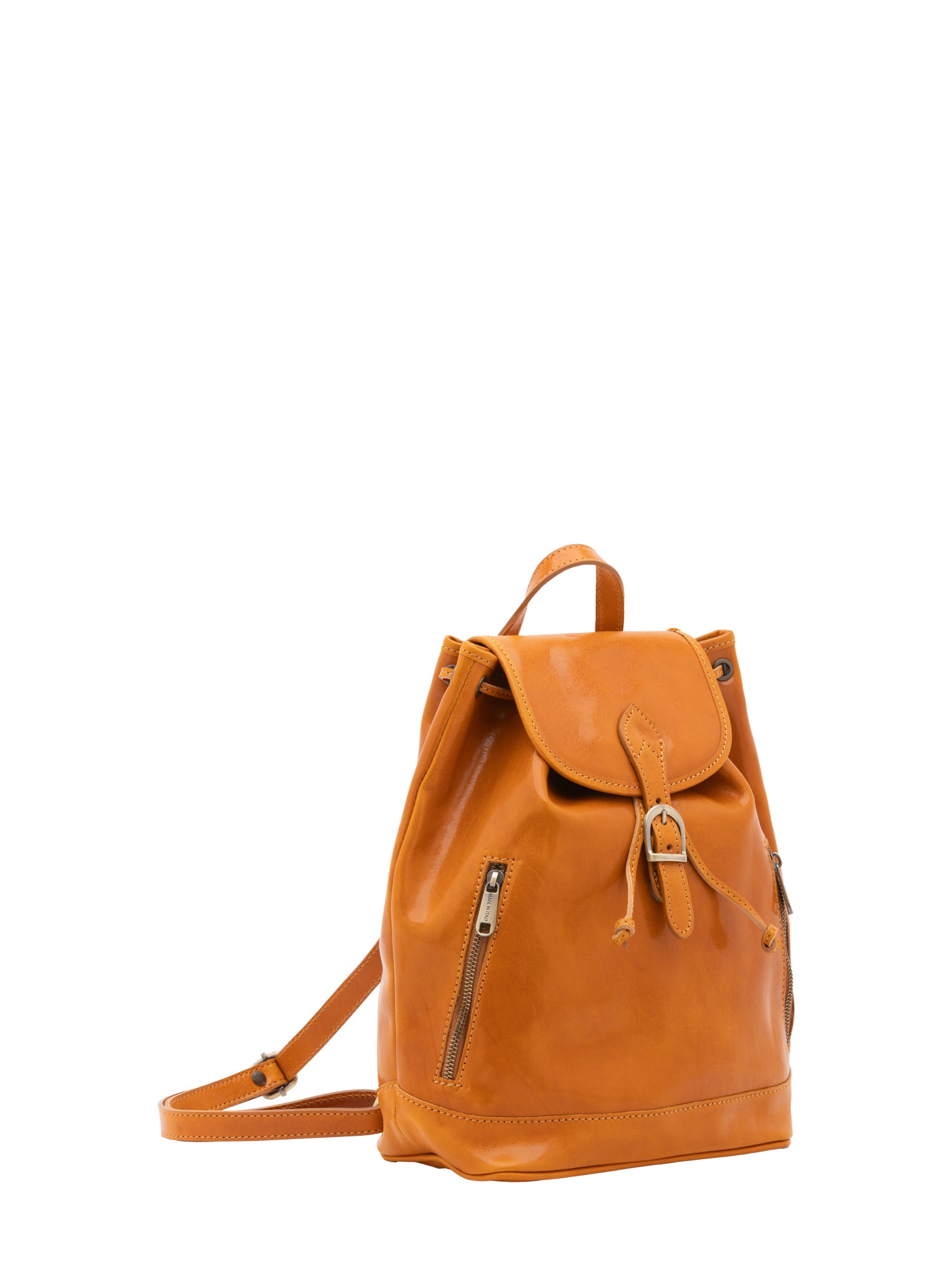Shoulder Bag I Fratelli Women Genuine leather -Nero Senape