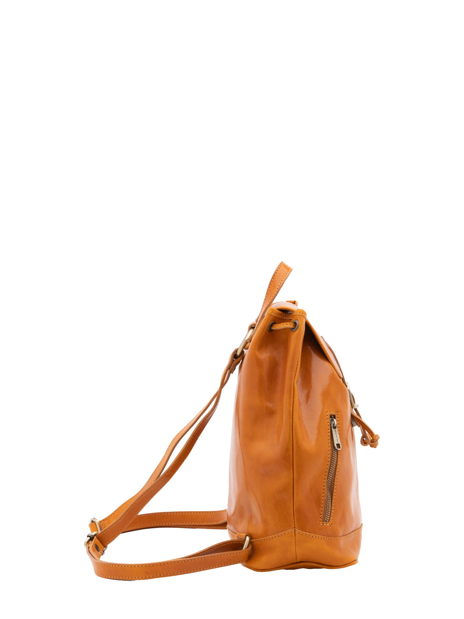 Shoulder Bag I Fratelli Women Genuine leather -Nero Senape