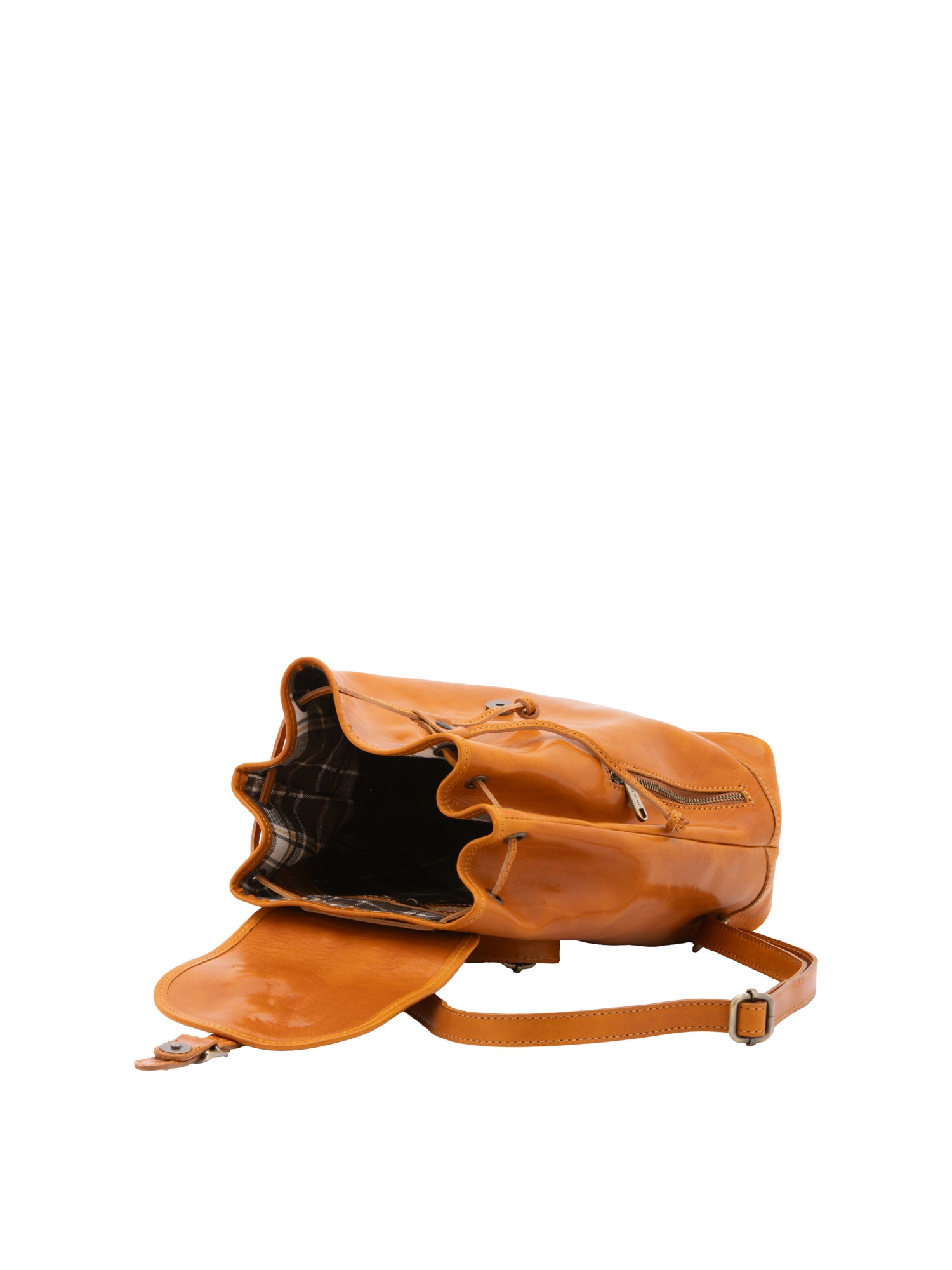 Shoulder Bag I Fratelli Women Genuine leather -Nero Senape