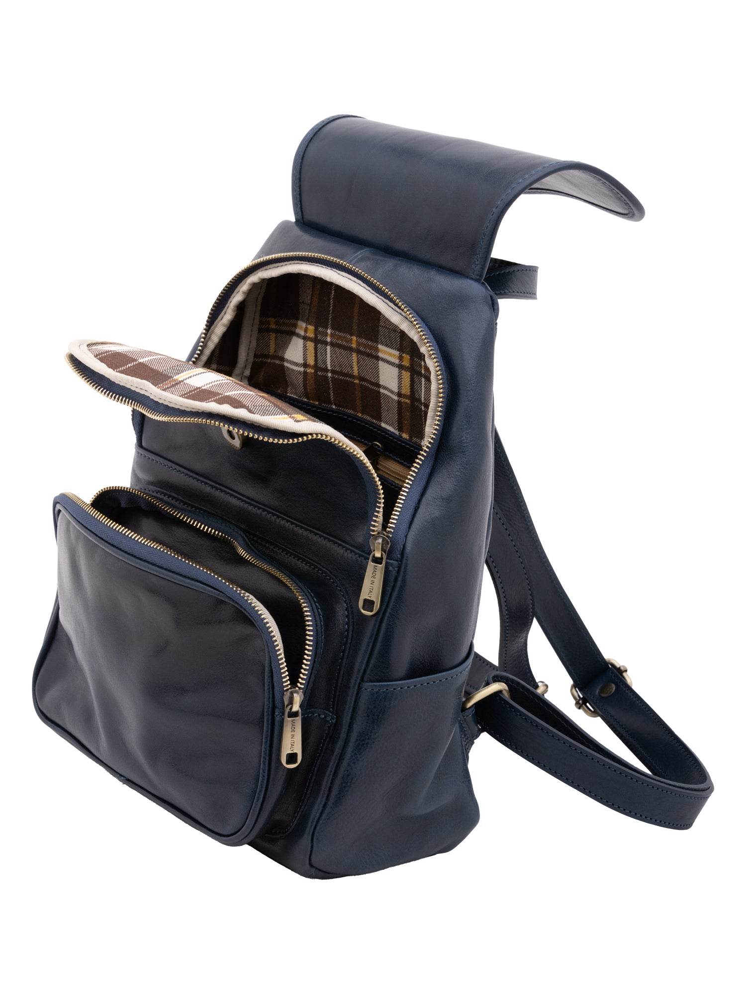 Shoulder Bag I Fratelli Women Genuine leather -Verde Blu