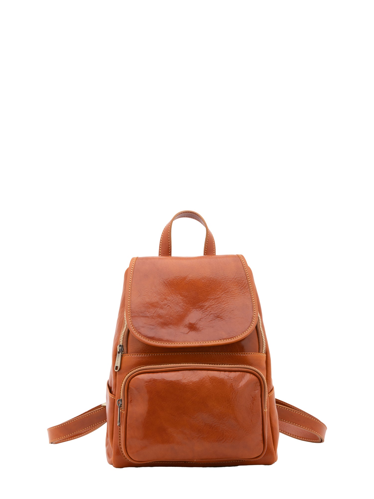 Shoulder Bag I Fratelli Women Genuine leather -Verde Cognac