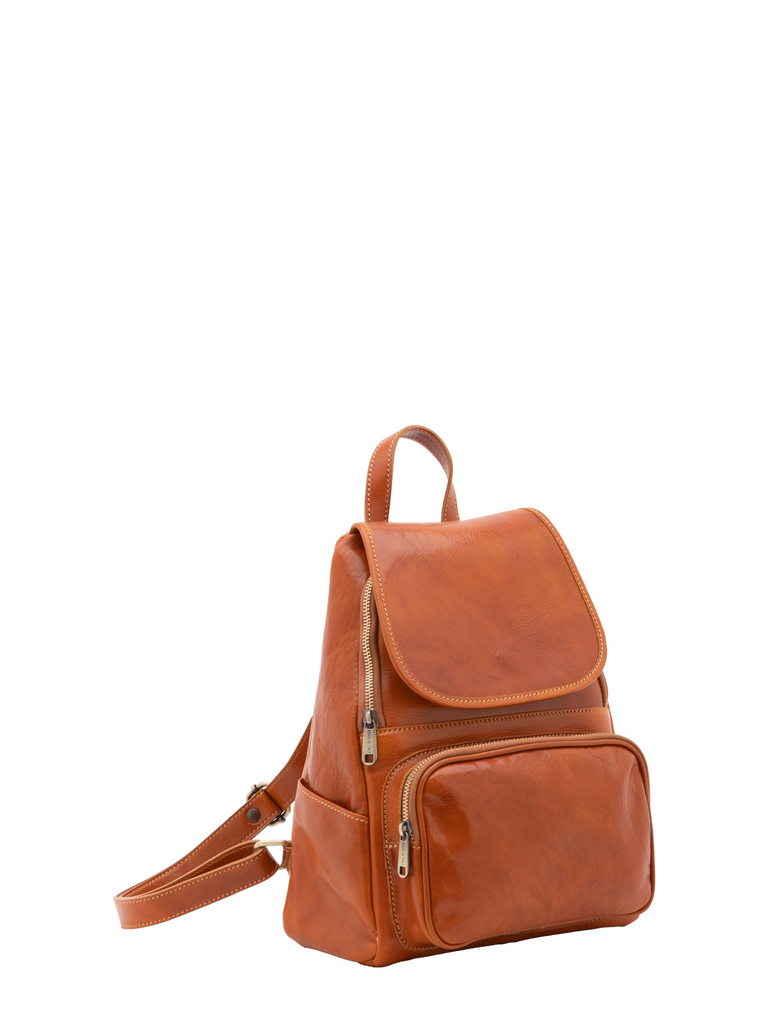 Shoulder Bag I Fratelli Women Genuine leather -Verde Cognac
