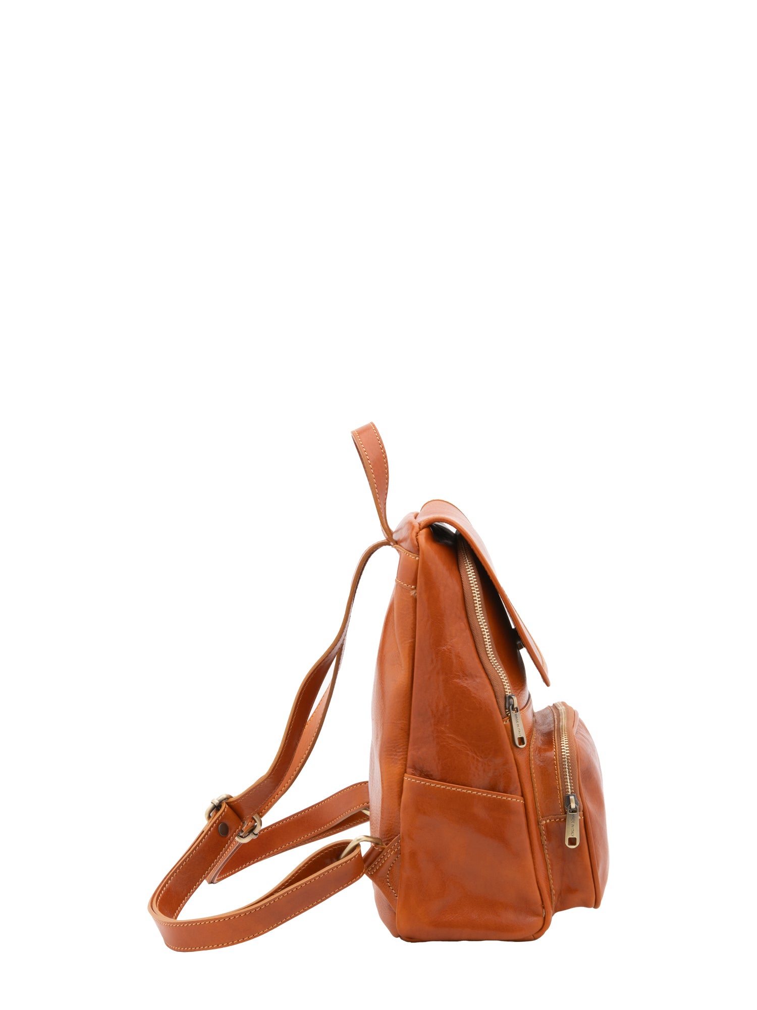 Shoulder Bag I Fratelli Women Genuine leather -Verde Cognac