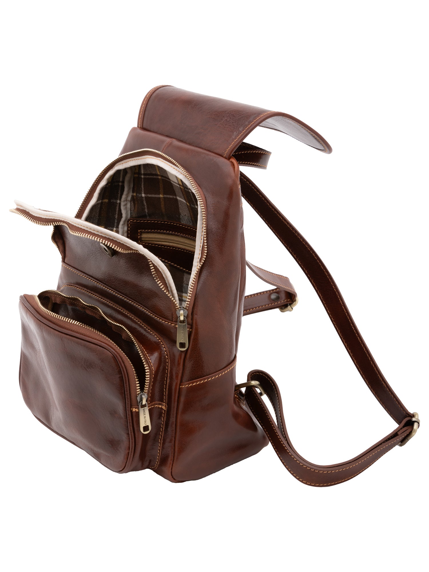 Shoulder Bag I Fratelli Women Genuine leather -Verde Marrone