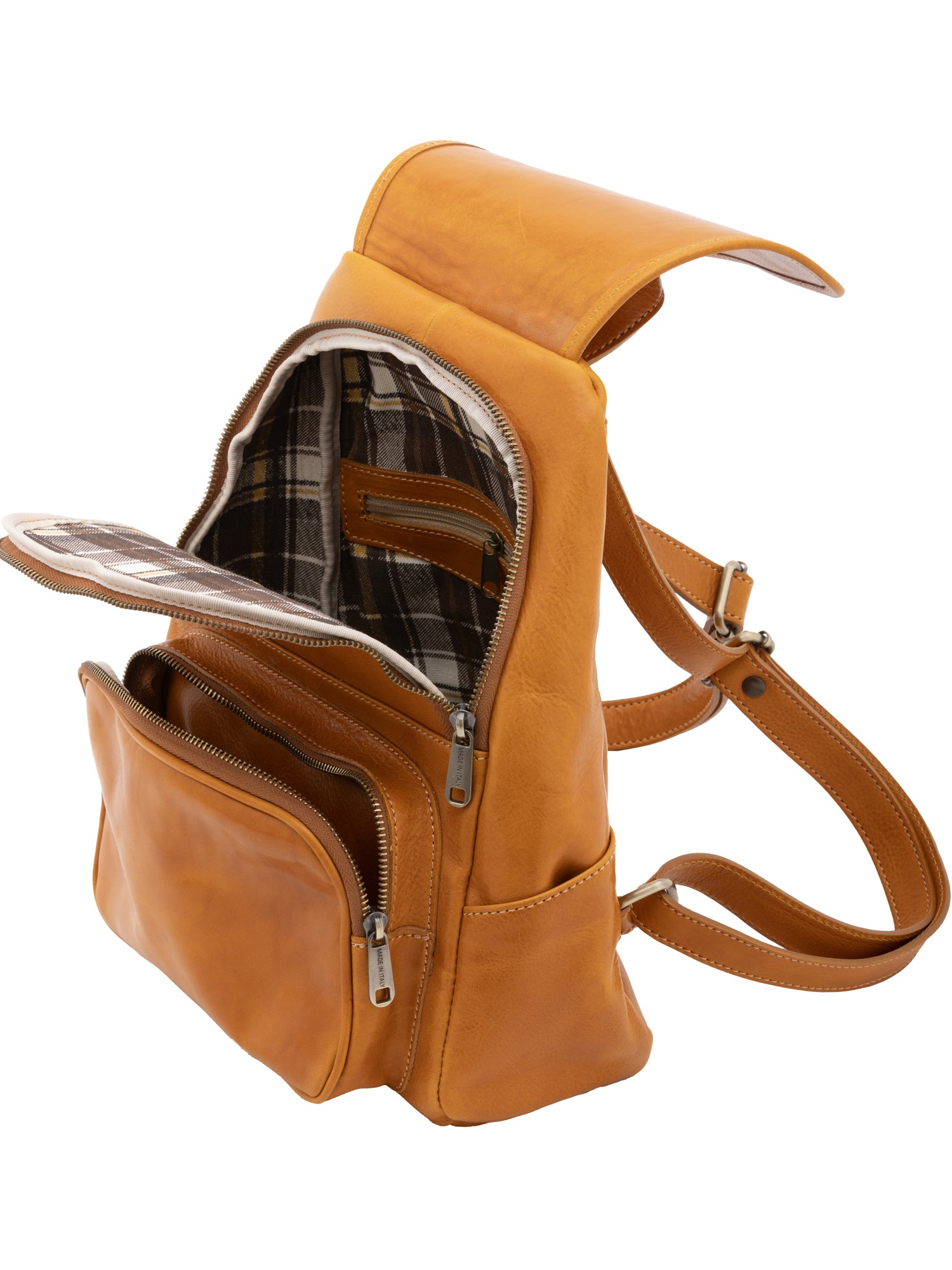 Shoulder Bag I Fratelli Women Genuine leather -Verde Senape