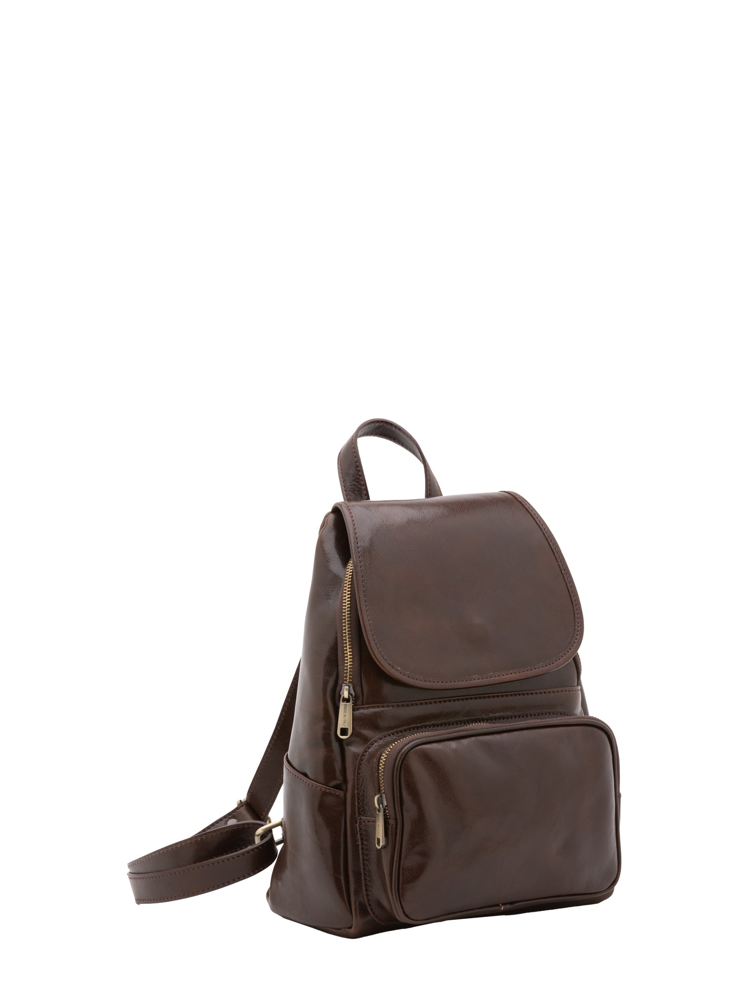 Shoulder Bag I Fratelli Women Genuine leather -Verde Testa di moro