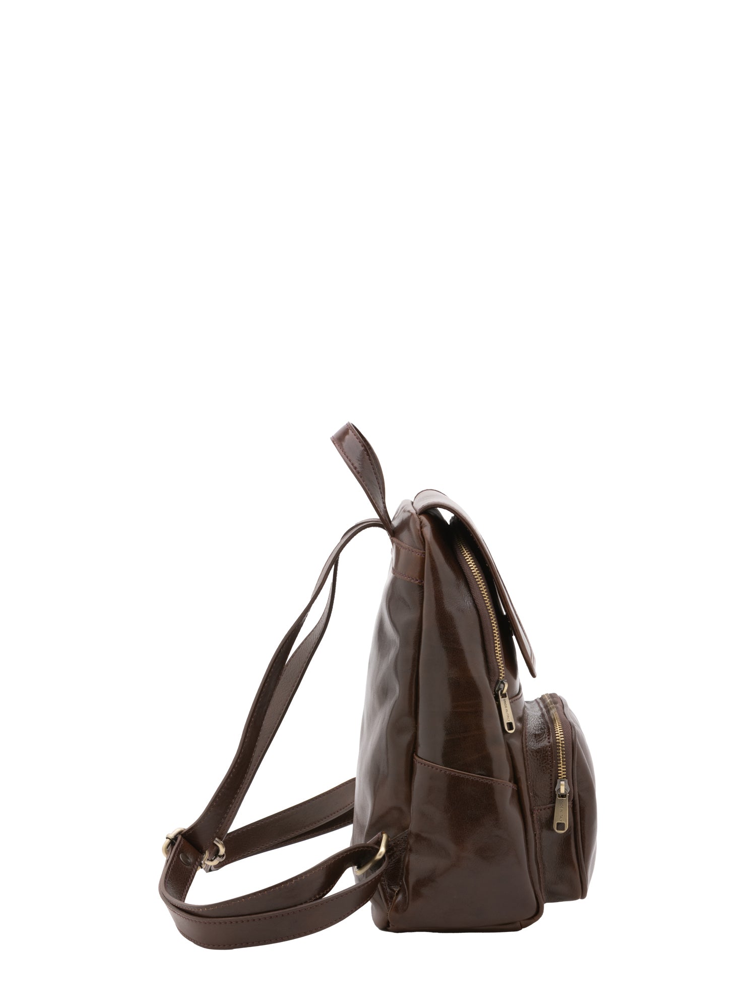 Shoulder Bag I Fratelli Women Genuine leather -Verde Testa di moro