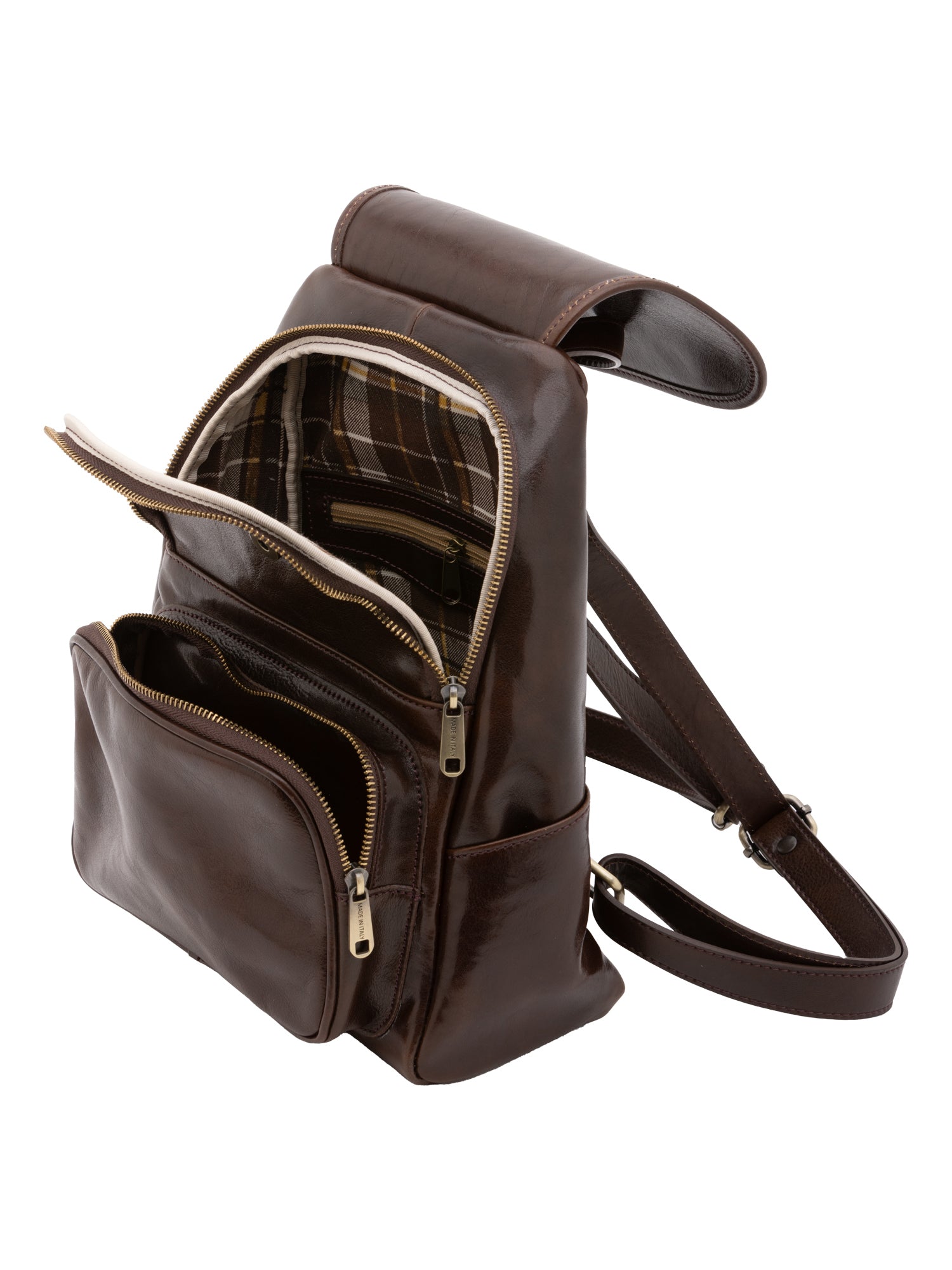Shoulder Bag I Fratelli Women Genuine leather -Verde Testa di moro