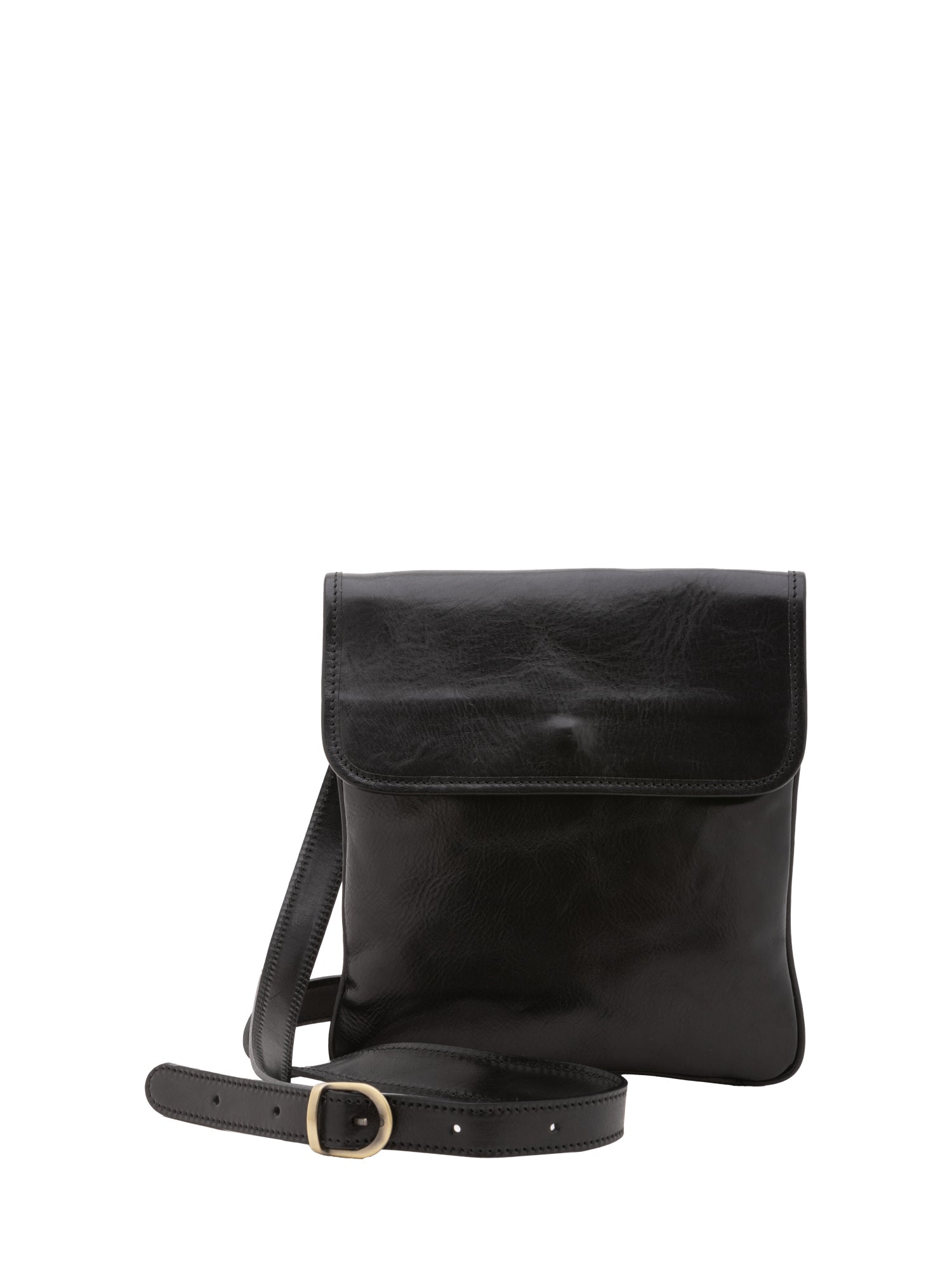 Crossbody bag I Fratelli Men Genuine leather -Nero Nero