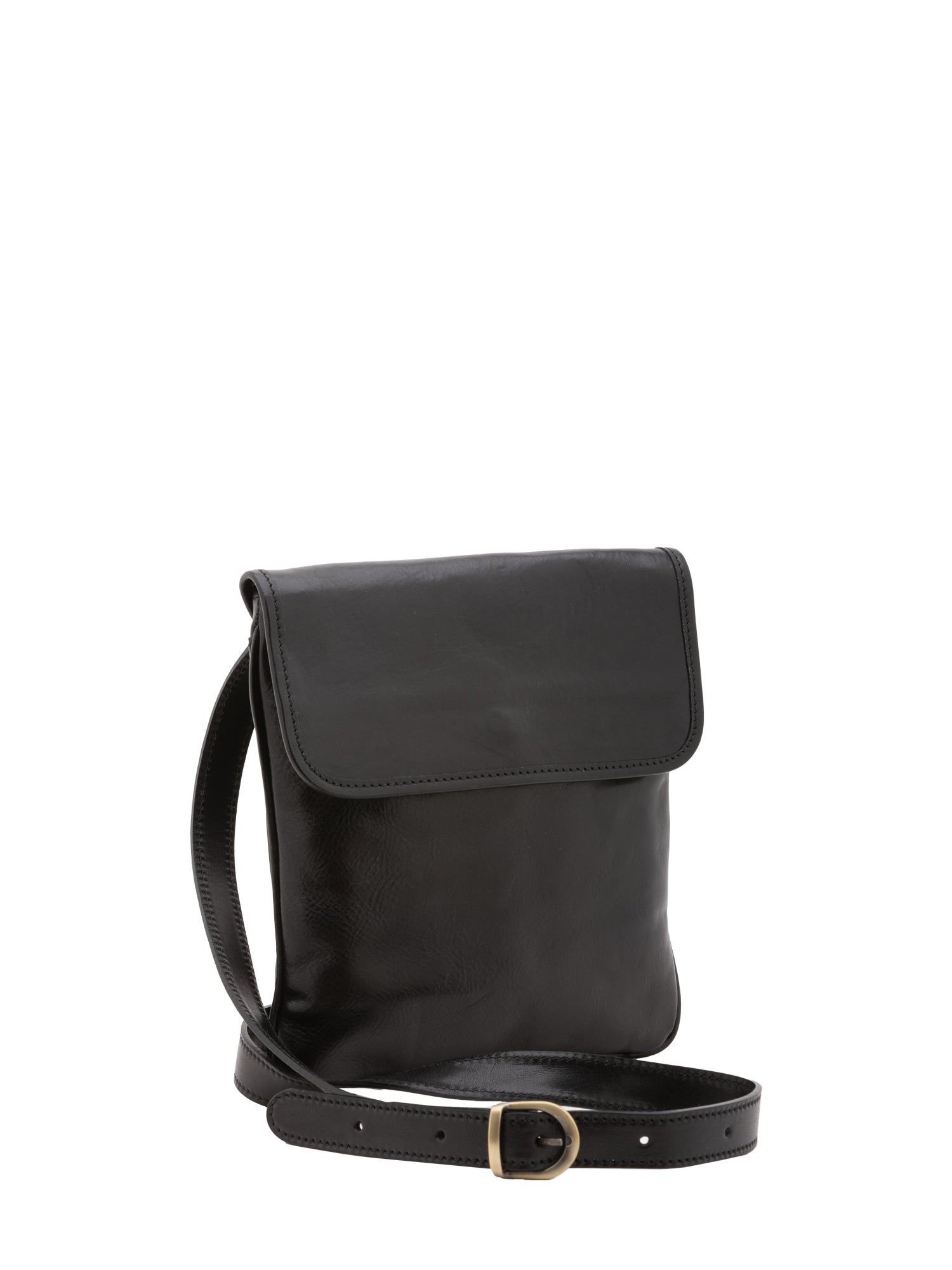 Crossbody bag I Fratelli Men Genuine leather -Nero Nero