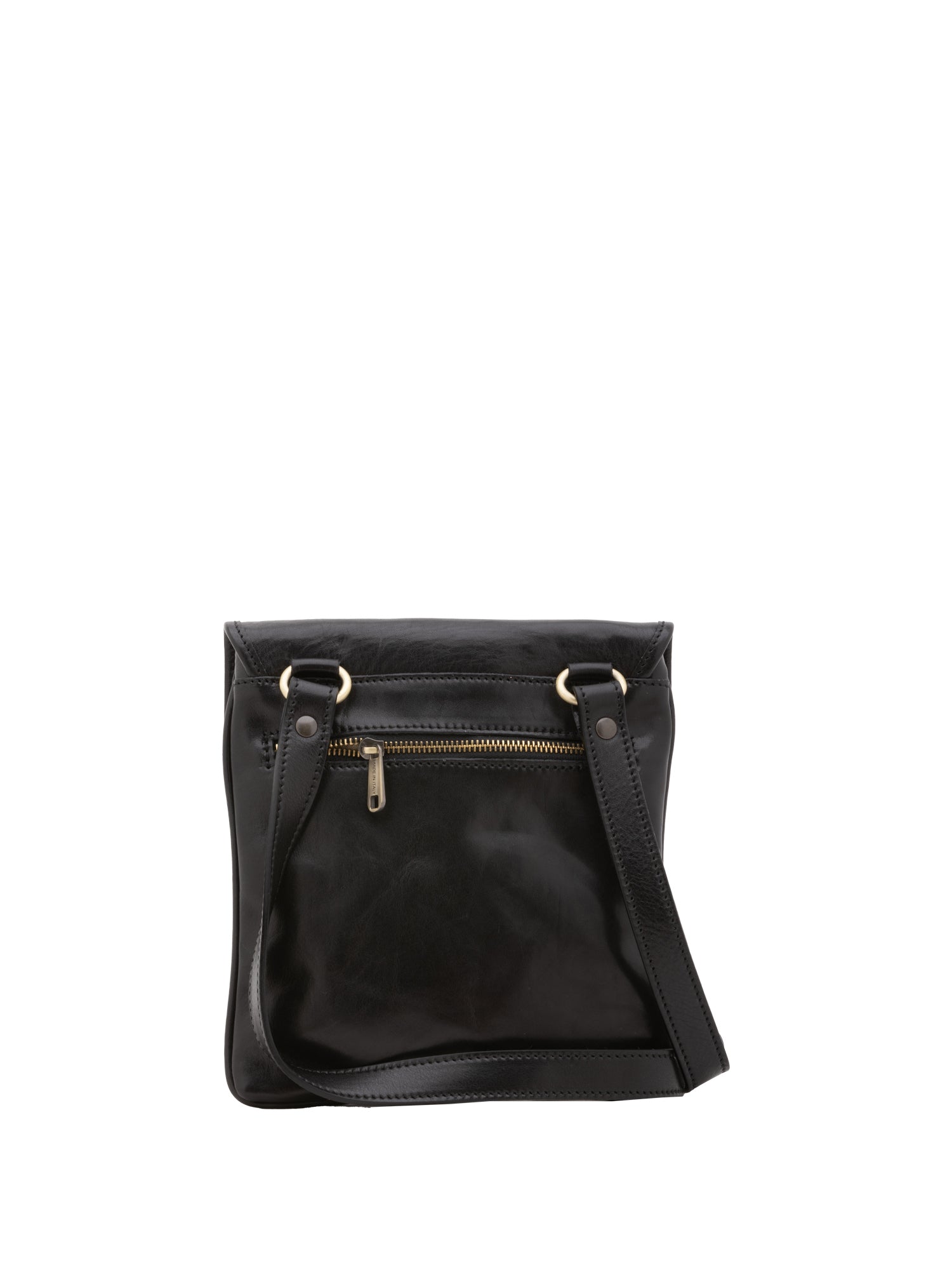Crossbody bag I Fratelli Men Genuine leather -Nero Nero