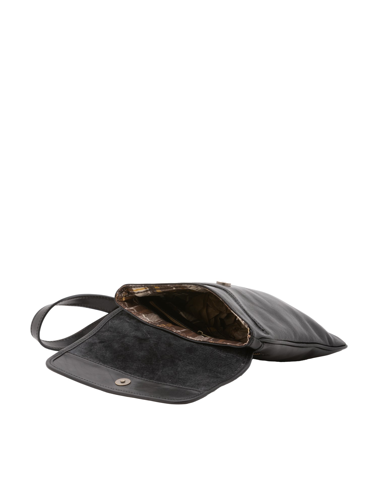 Crossbody bag I Fratelli Men Genuine leather -Nero Nero