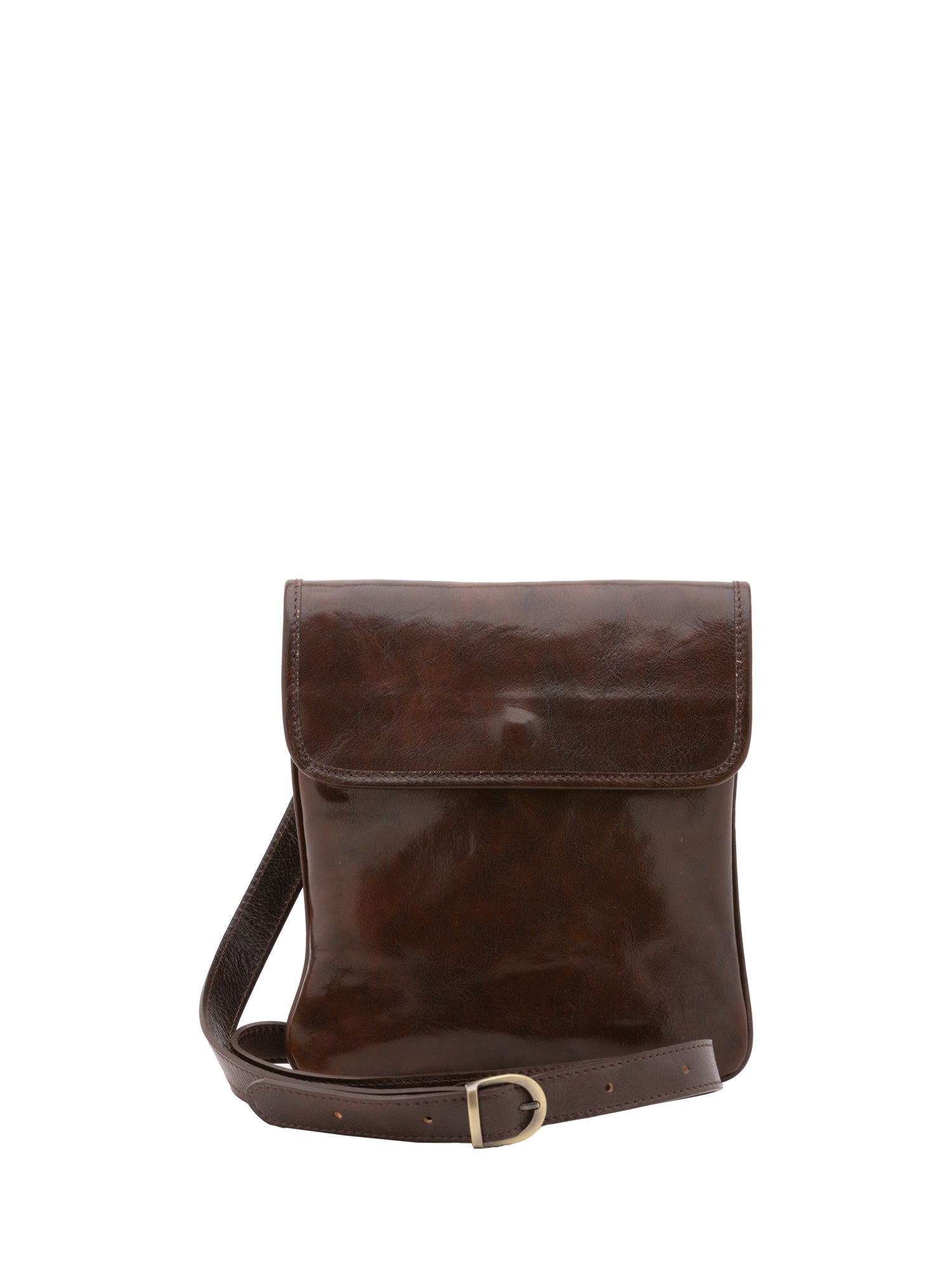 Crossbody bag I Fratelli Men Genuine leather -Nero Testa di moro