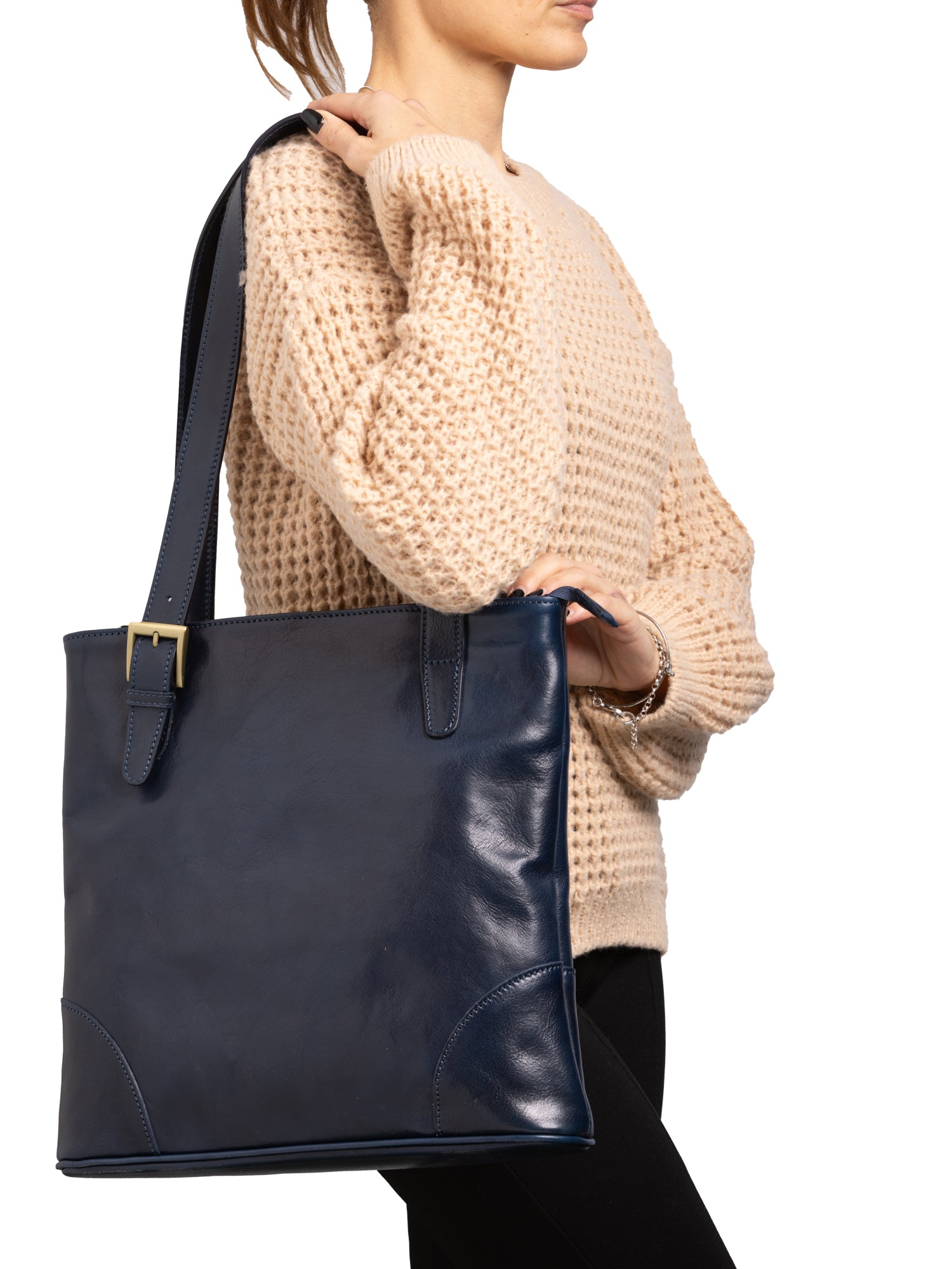 Shoulder Bag I Fratelli Women Genuine leather -Blu Blu