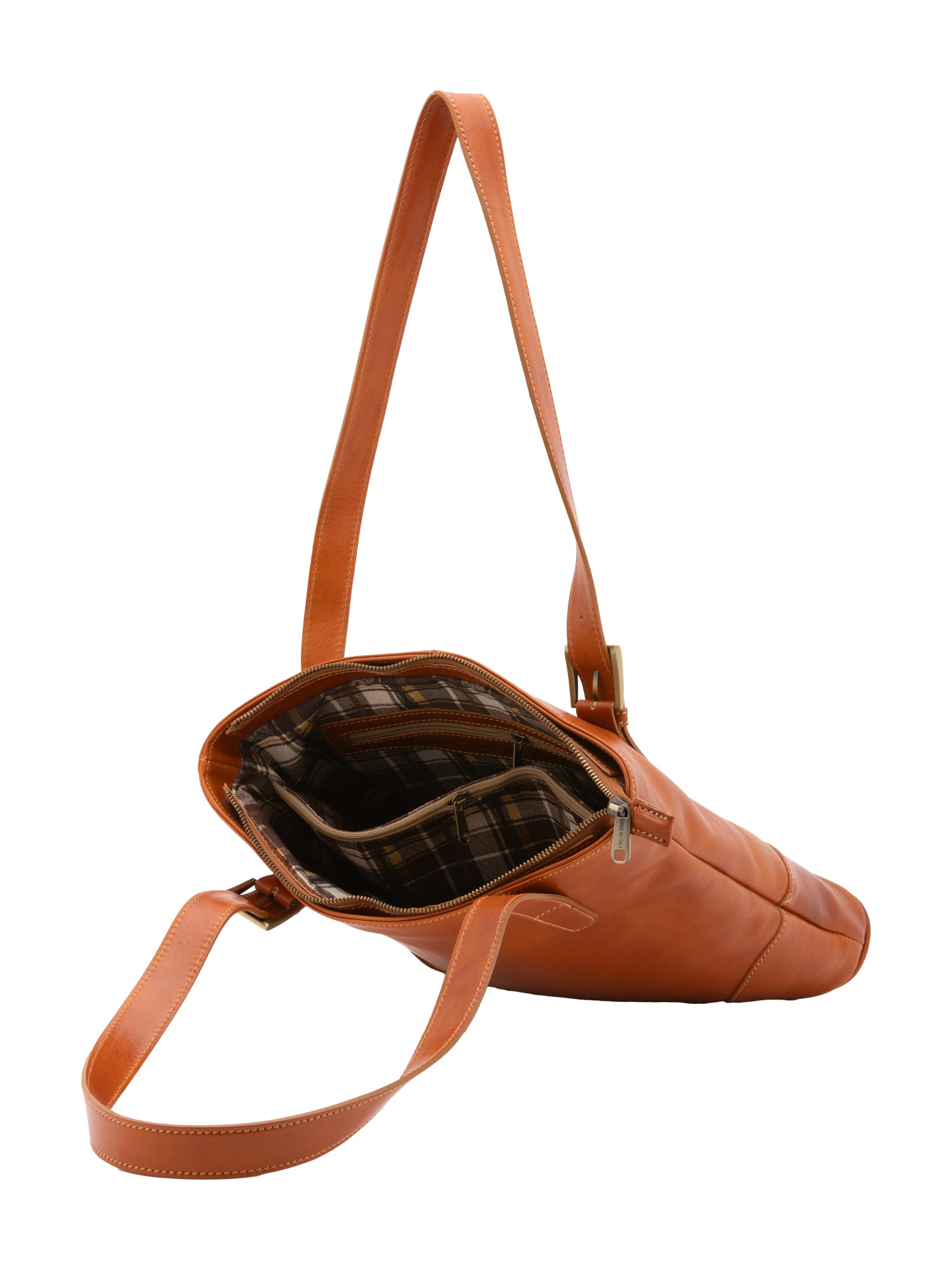 Shoulder Bag I Fratelli Women Genuine leather -Blu Cognac