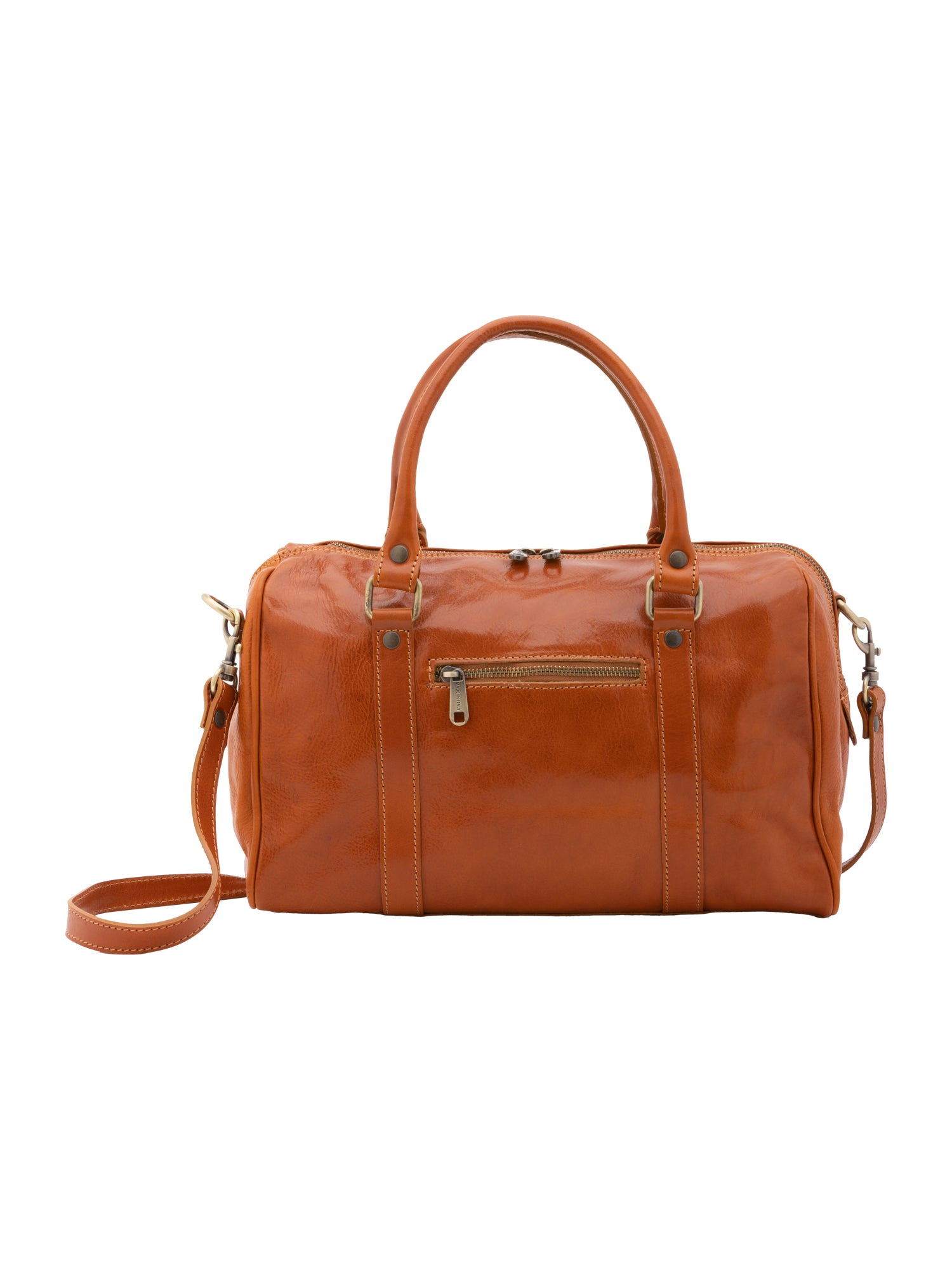 Bowler bag I Fratelli Women Genuine leather -Tmoro Cognac