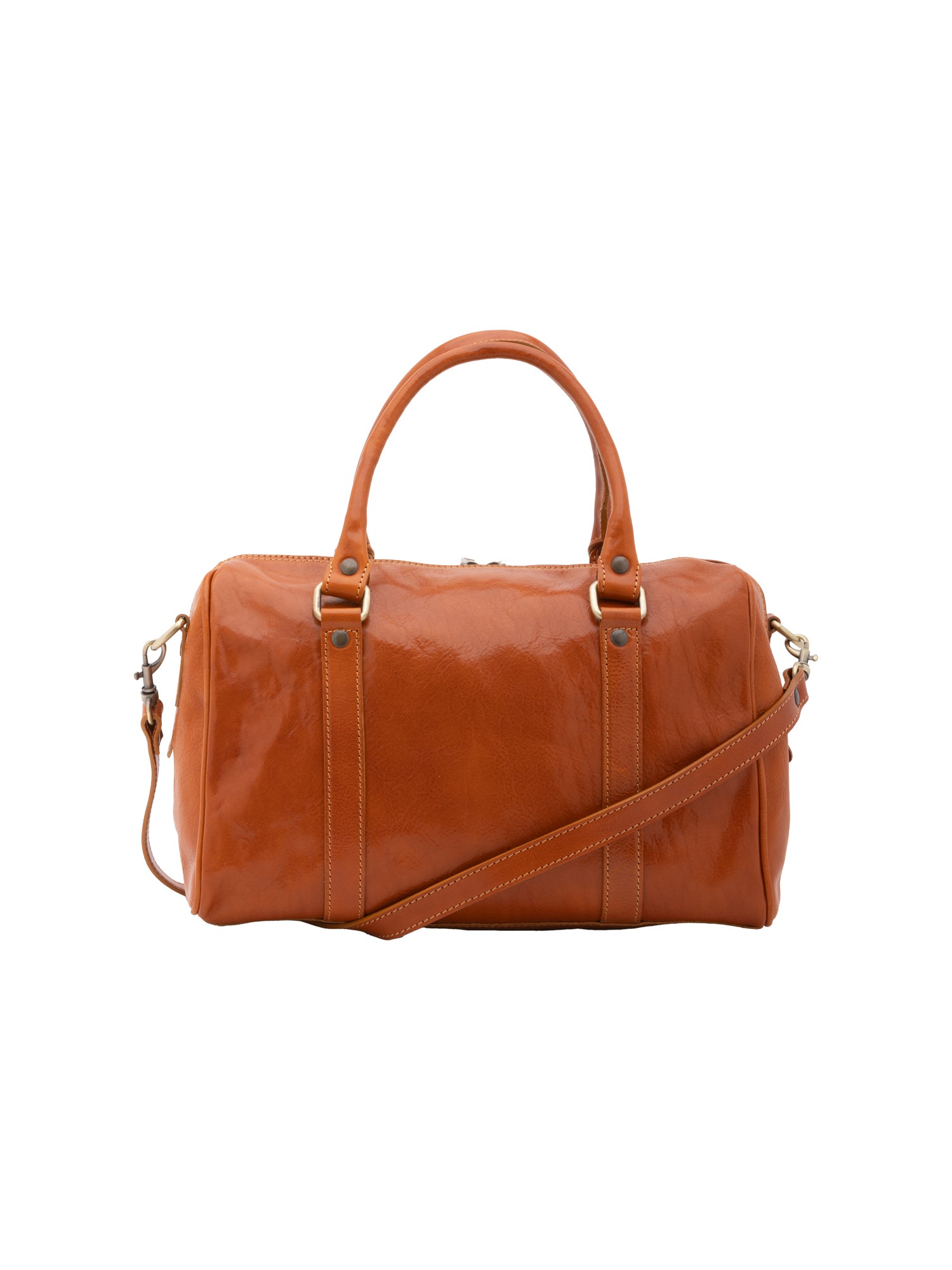 Bowler bag I Fratelli Women Genuine leather -Tmoro Cognac