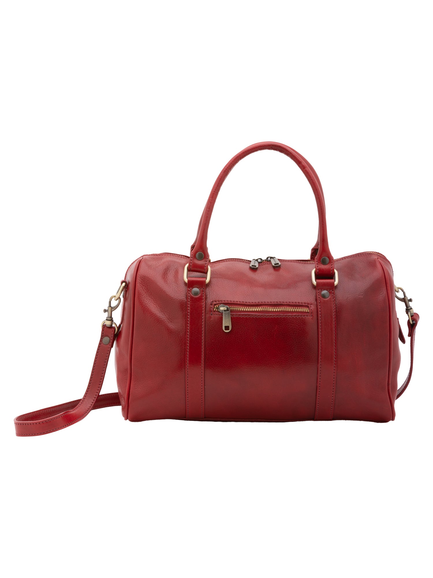Bowler bag I Fratelli Women Genuine leather -Tmoro Rosso