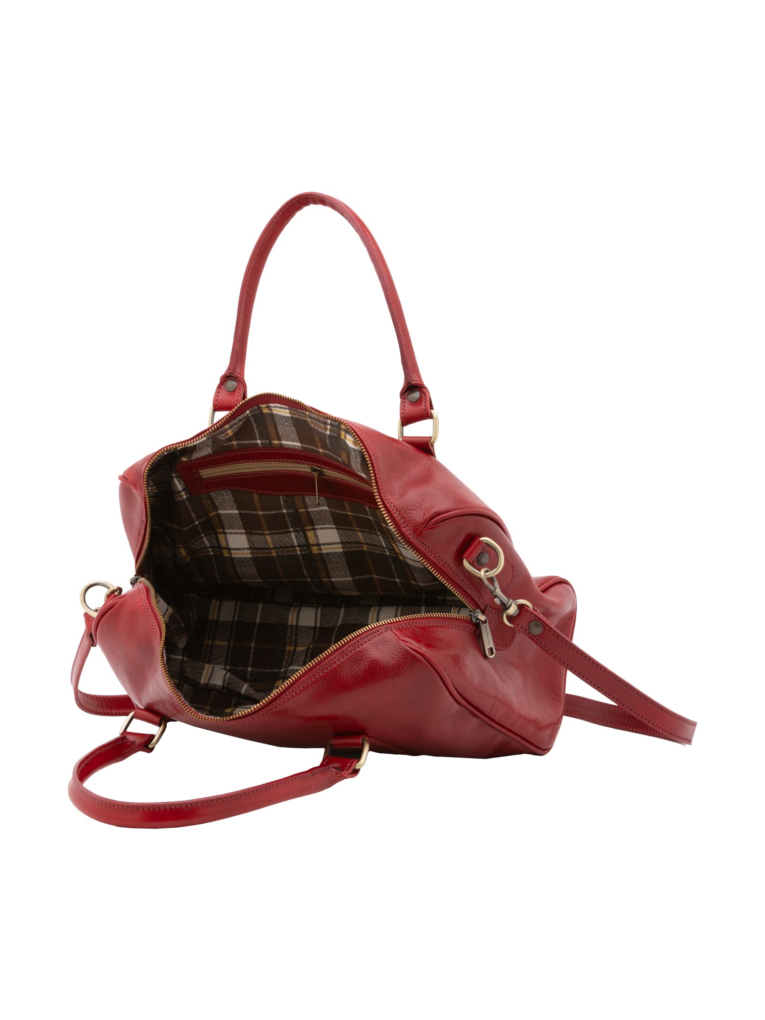 Bowler bag I Fratelli Women Genuine leather -Tmoro Rosso