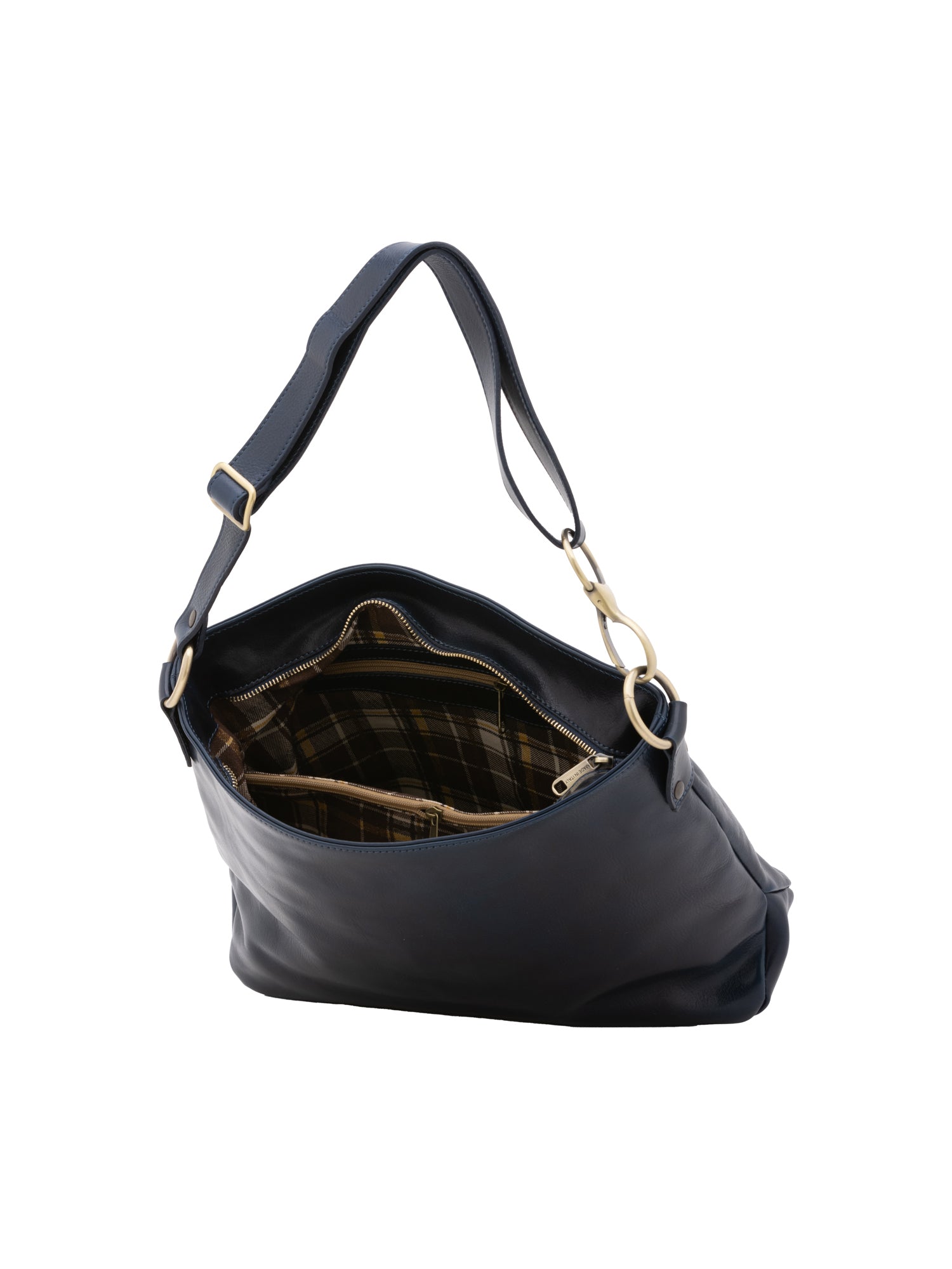 Shoulder Bag I Fratelli Women Genuine leather -Cognac Blu