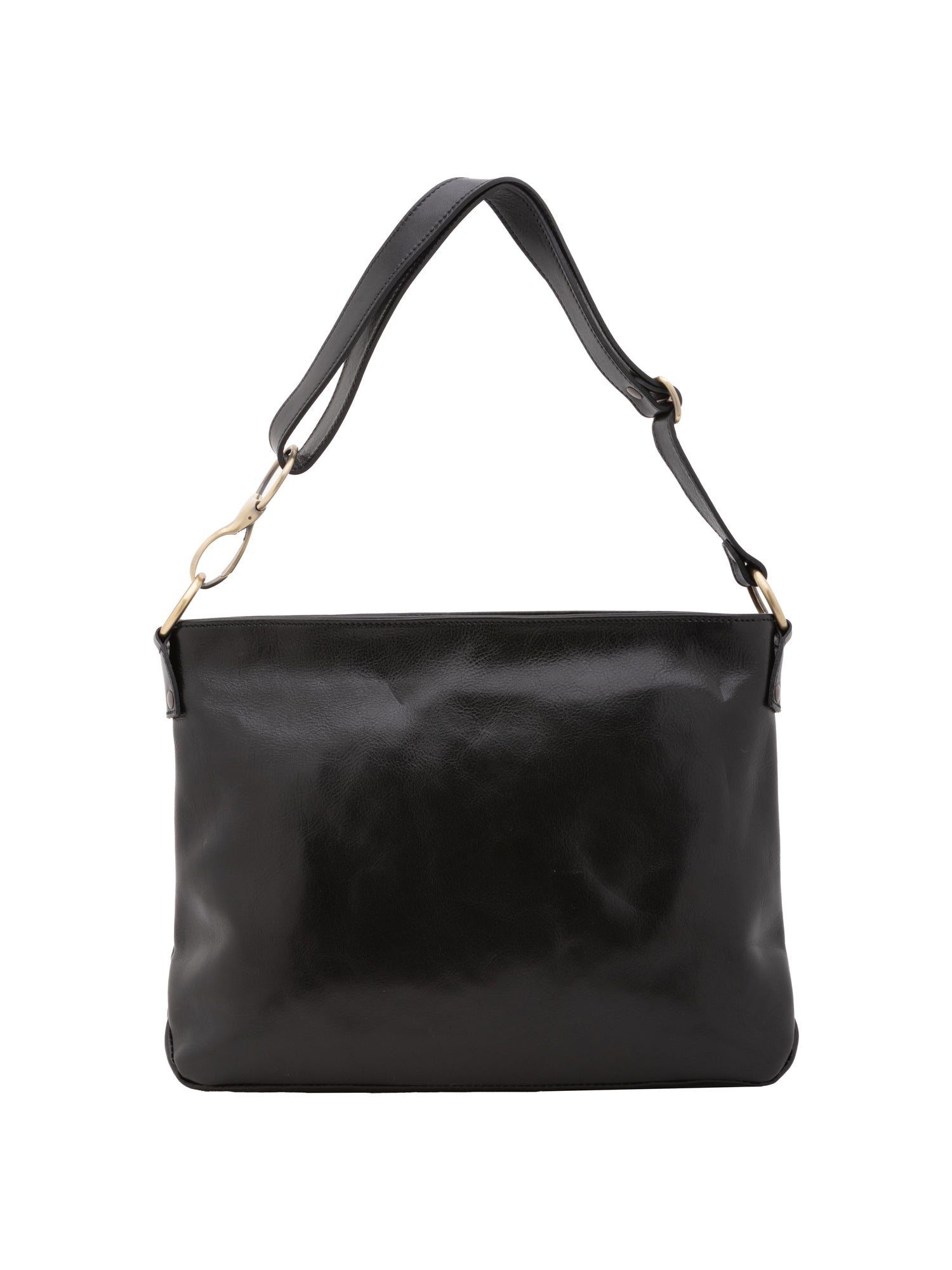 Shoulder Bag I Fratelli Women Genuine leather -Cognac Nero