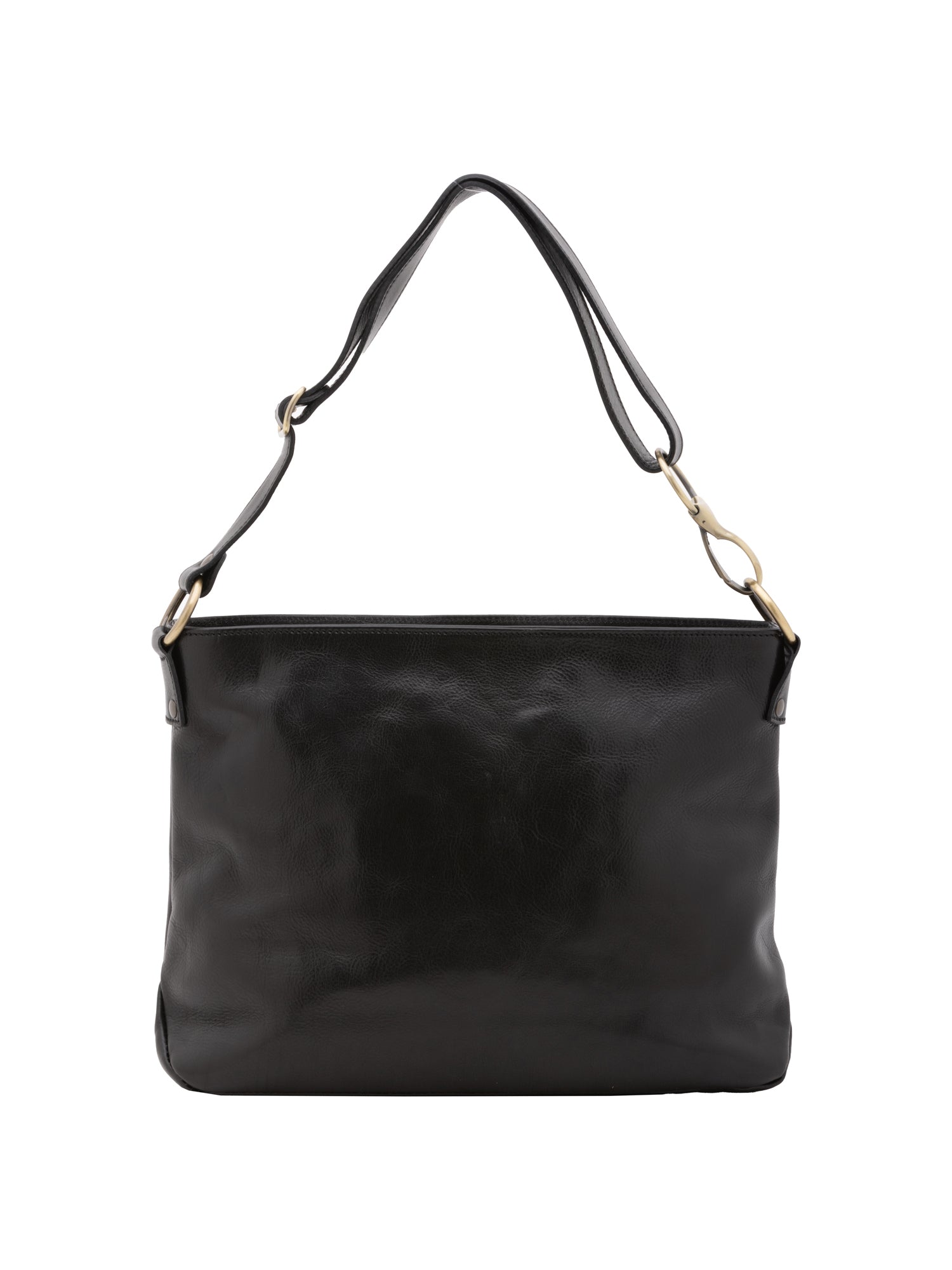Shoulder Bag I Fratelli Women Genuine leather -Cognac Nero