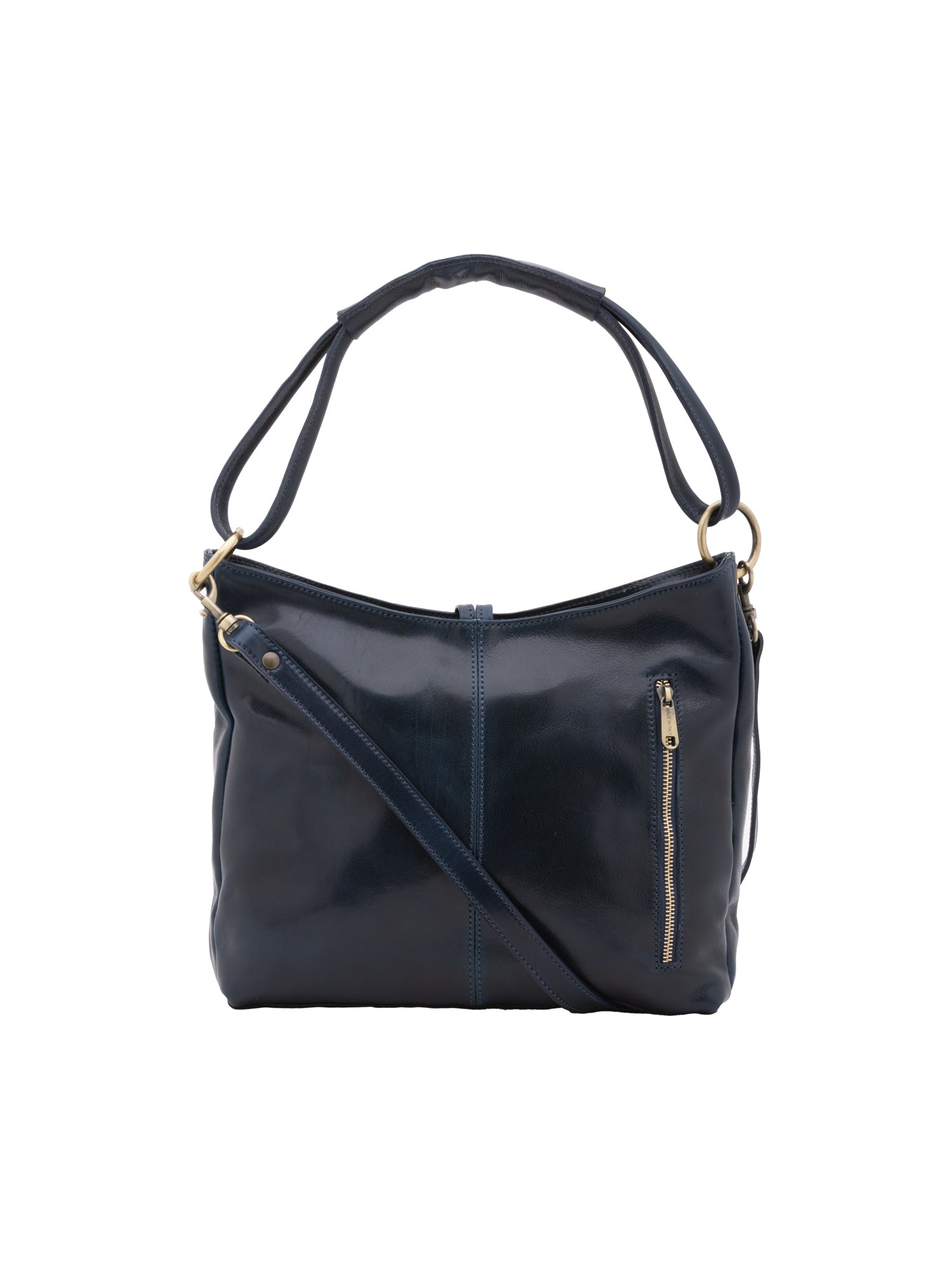 Shoulder Bag I Fratelli Women Genuine leather -Cognac Blu