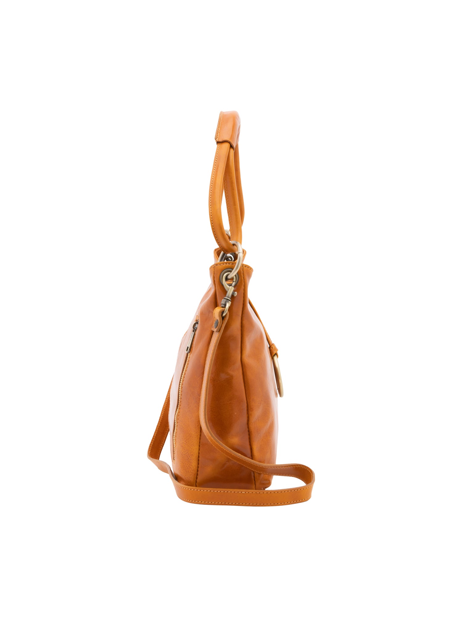 Shoulder Bag I Fratelli Women Genuine leather -Cognac Senape