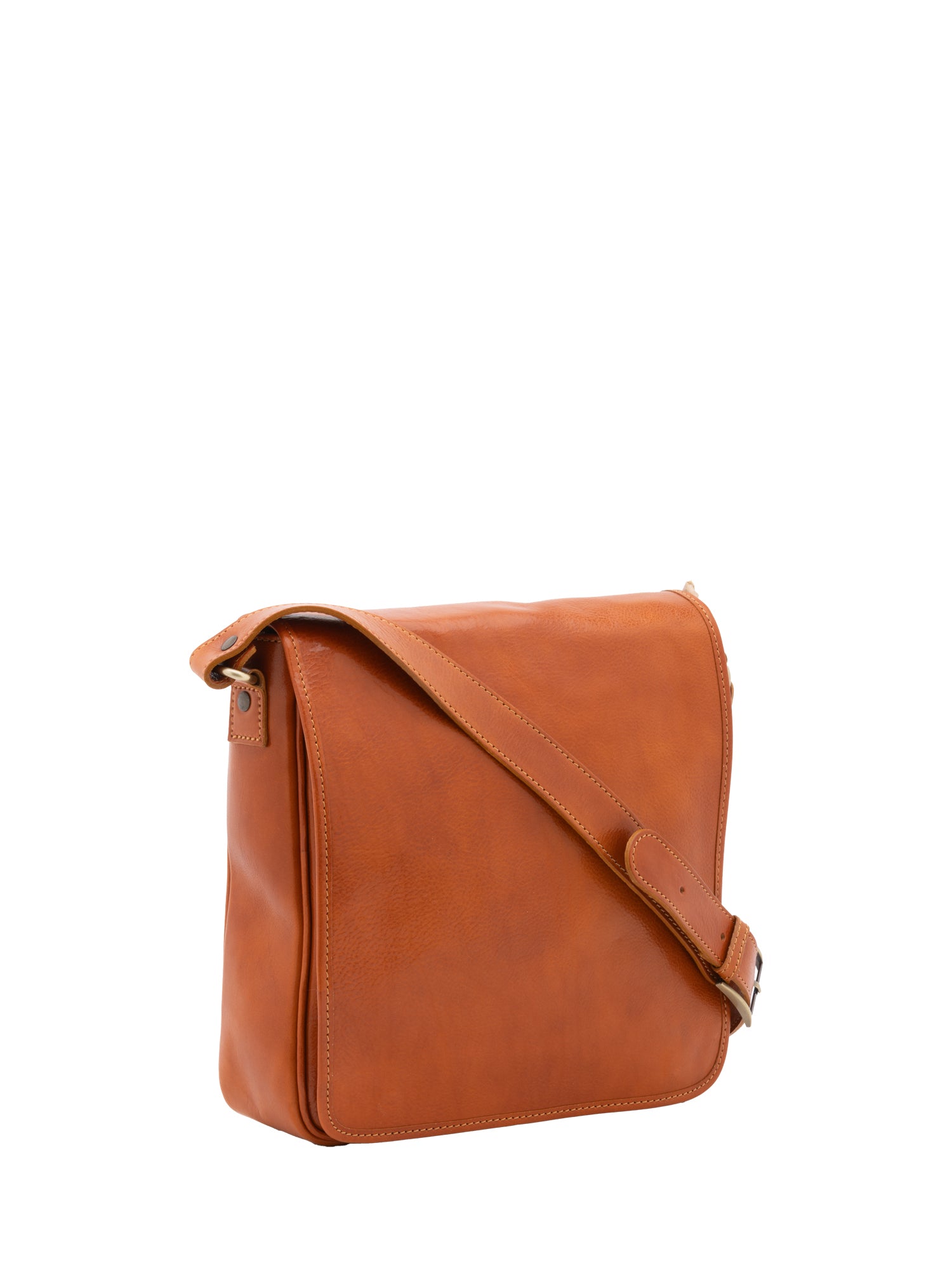 Crossbody bag I Fratelli Men Genuine leather -Cognac Cognac