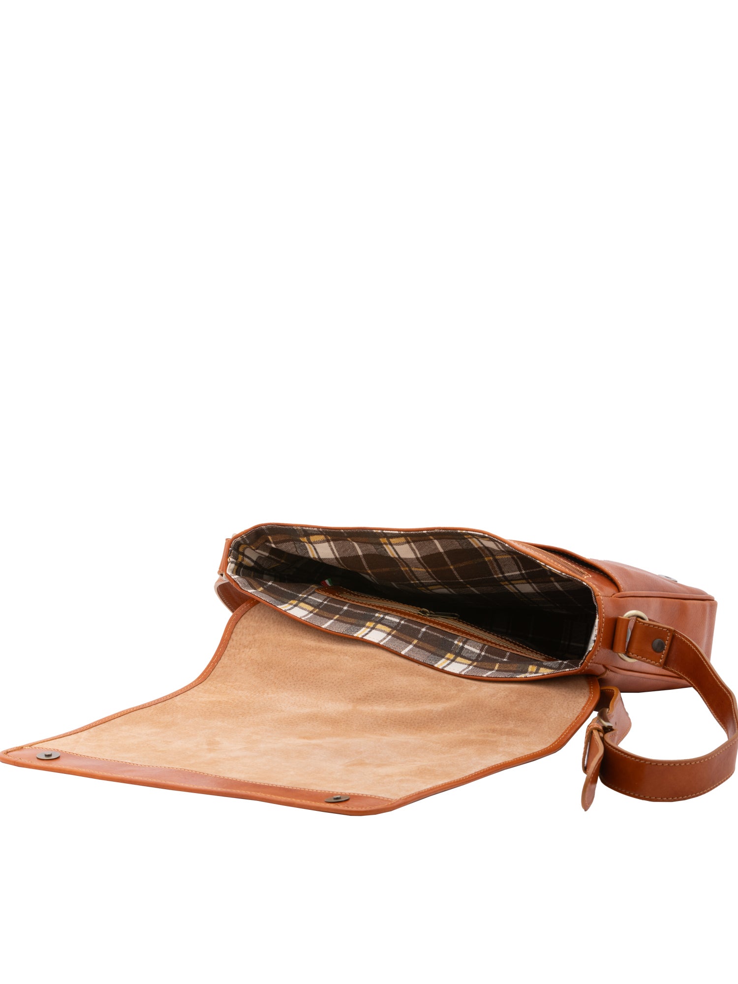 Crossbody bag I Fratelli Men Genuine leather -Tmoro Cognac