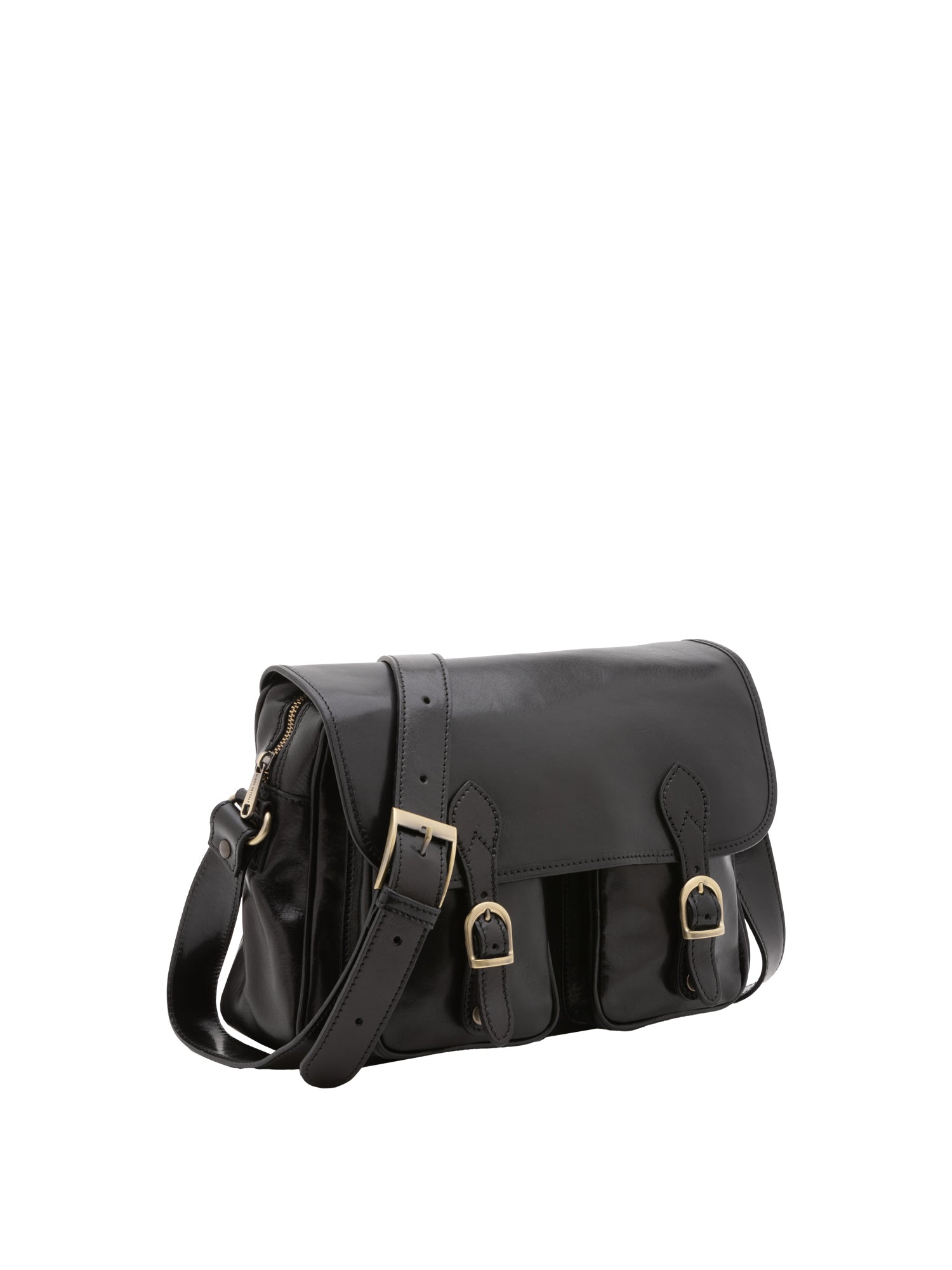 Crossbody bag I Fratelli Women Genuine leather -Tmoro Nero