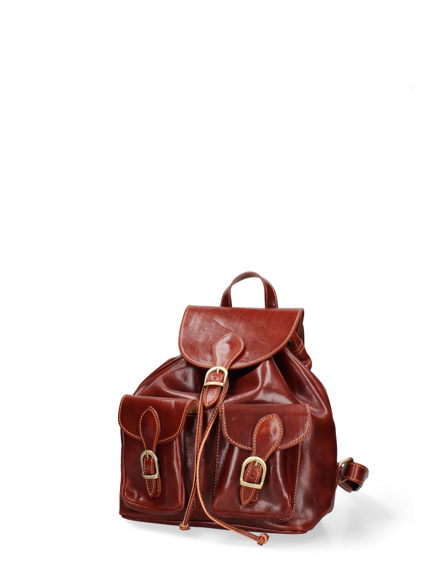 Shoulder Bag I Fratelli Women Genuine leather -Nero Marrone