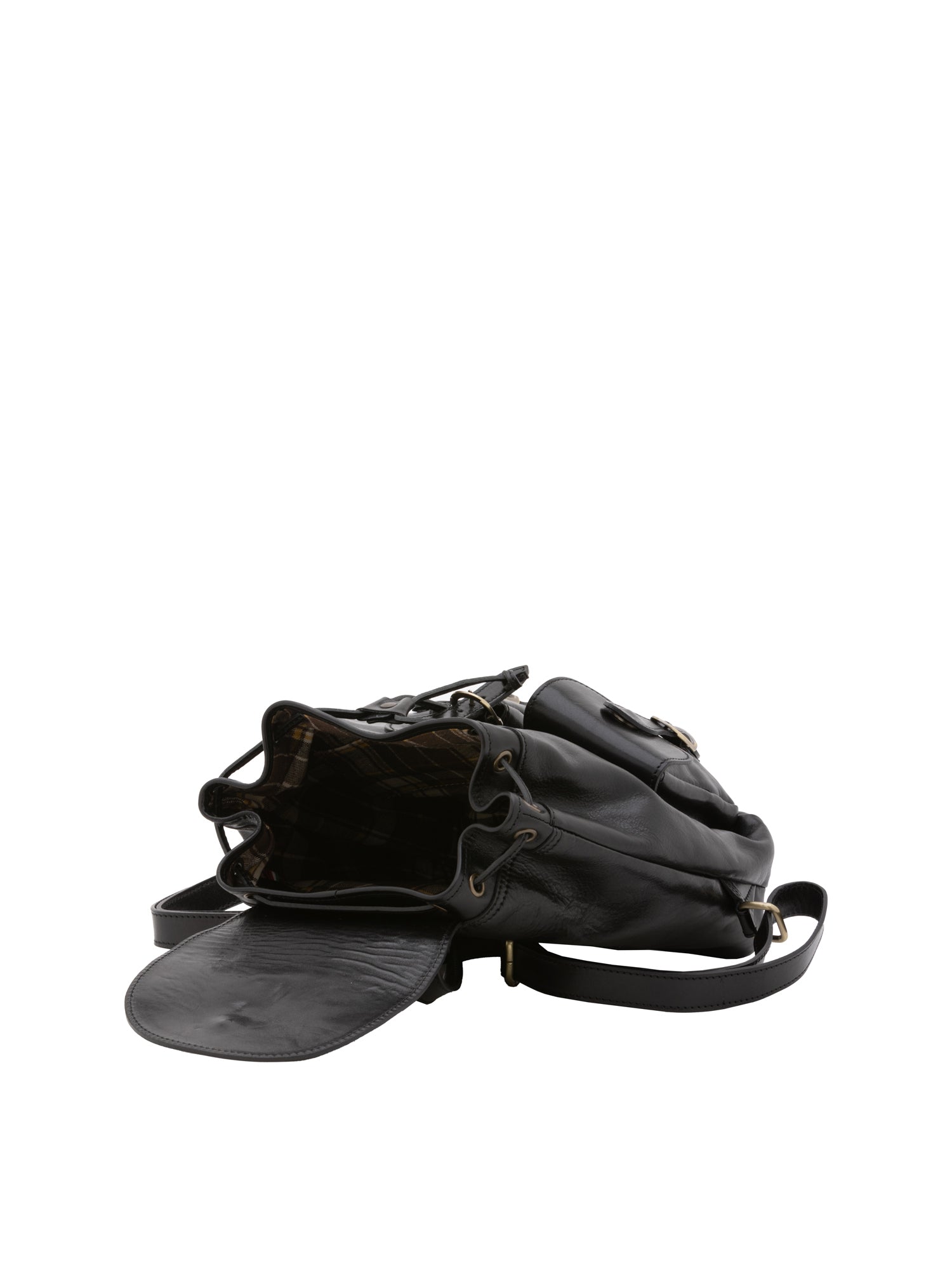 Shoulder Bag I Fratelli Women Genuine leather -Nero Nero