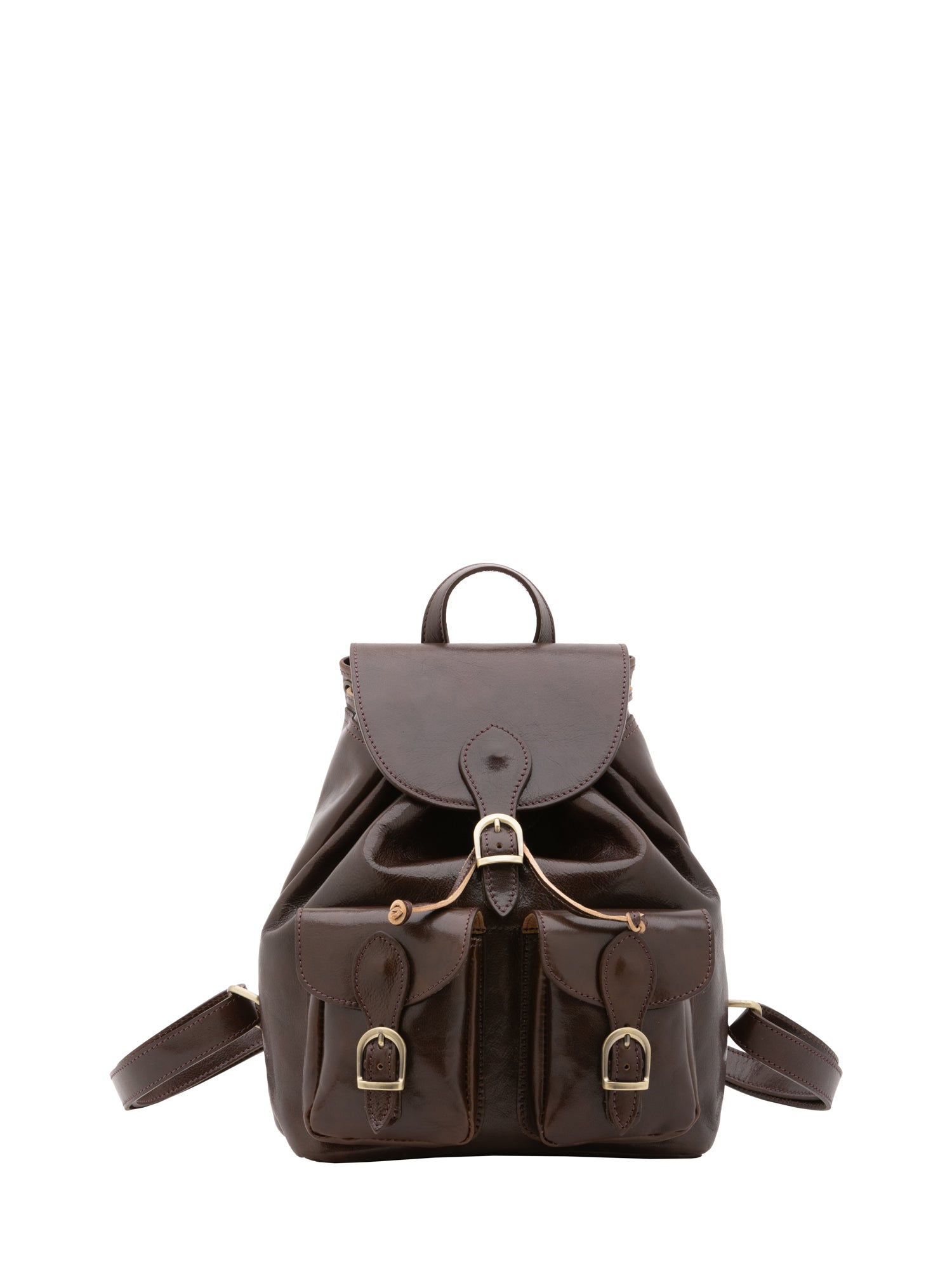 Shoulder Bag I Fratelli Women Genuine leather -Nero Testa di moro