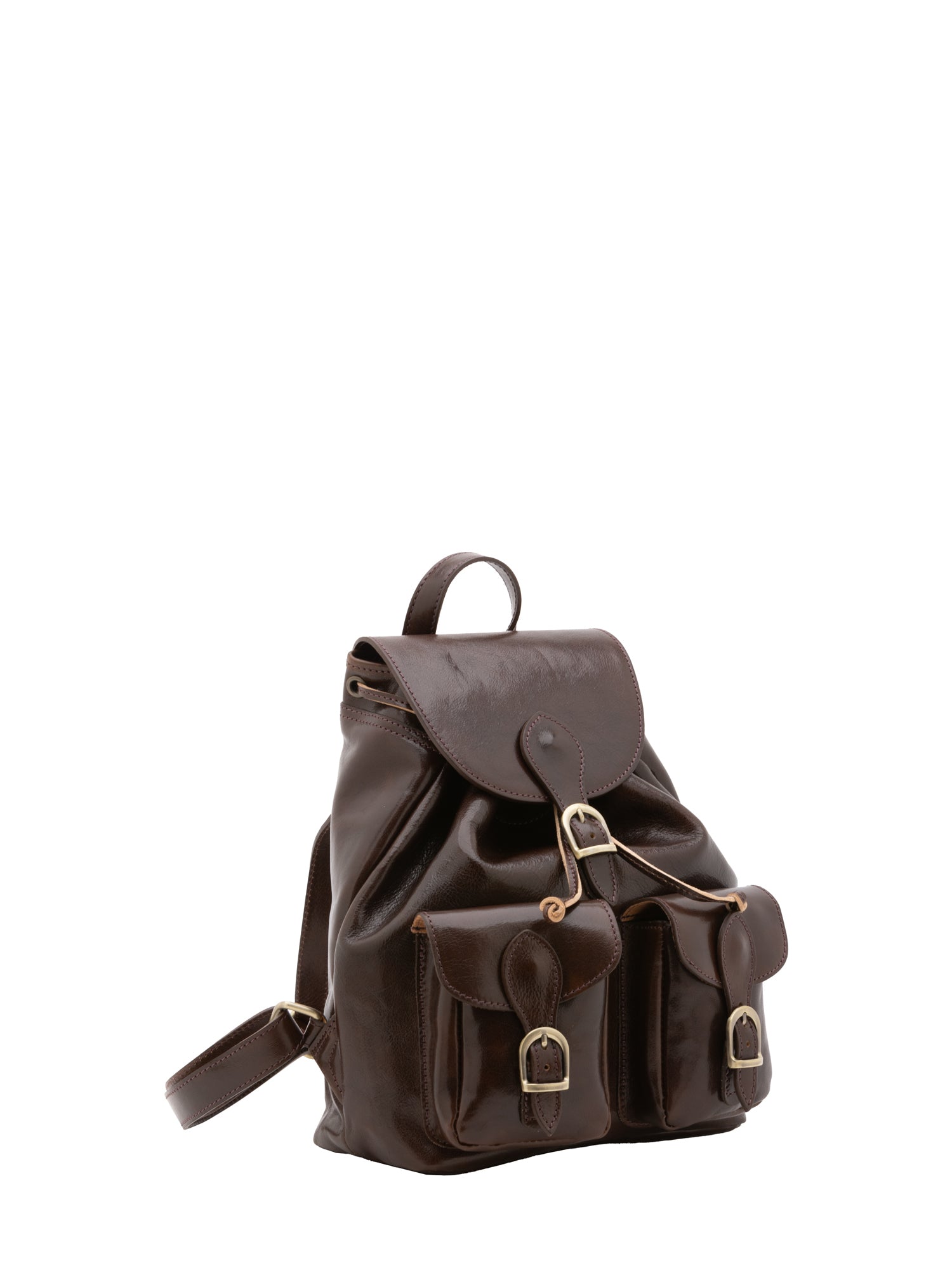 Shoulder Bag I Fratelli Women Genuine leather -Nero Testa di moro