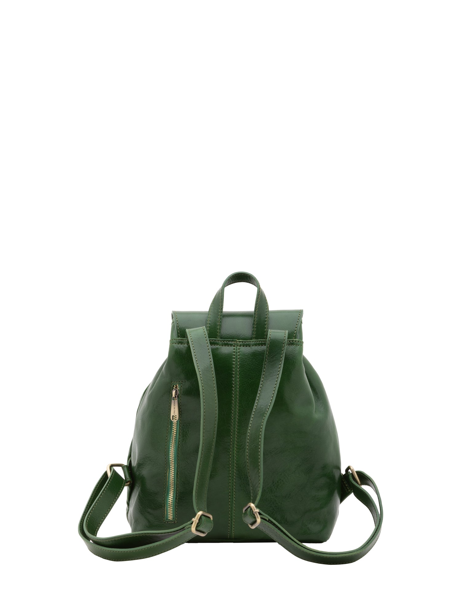 Shoulder Bag I Fratelli Women Genuine leather -Nero Verde