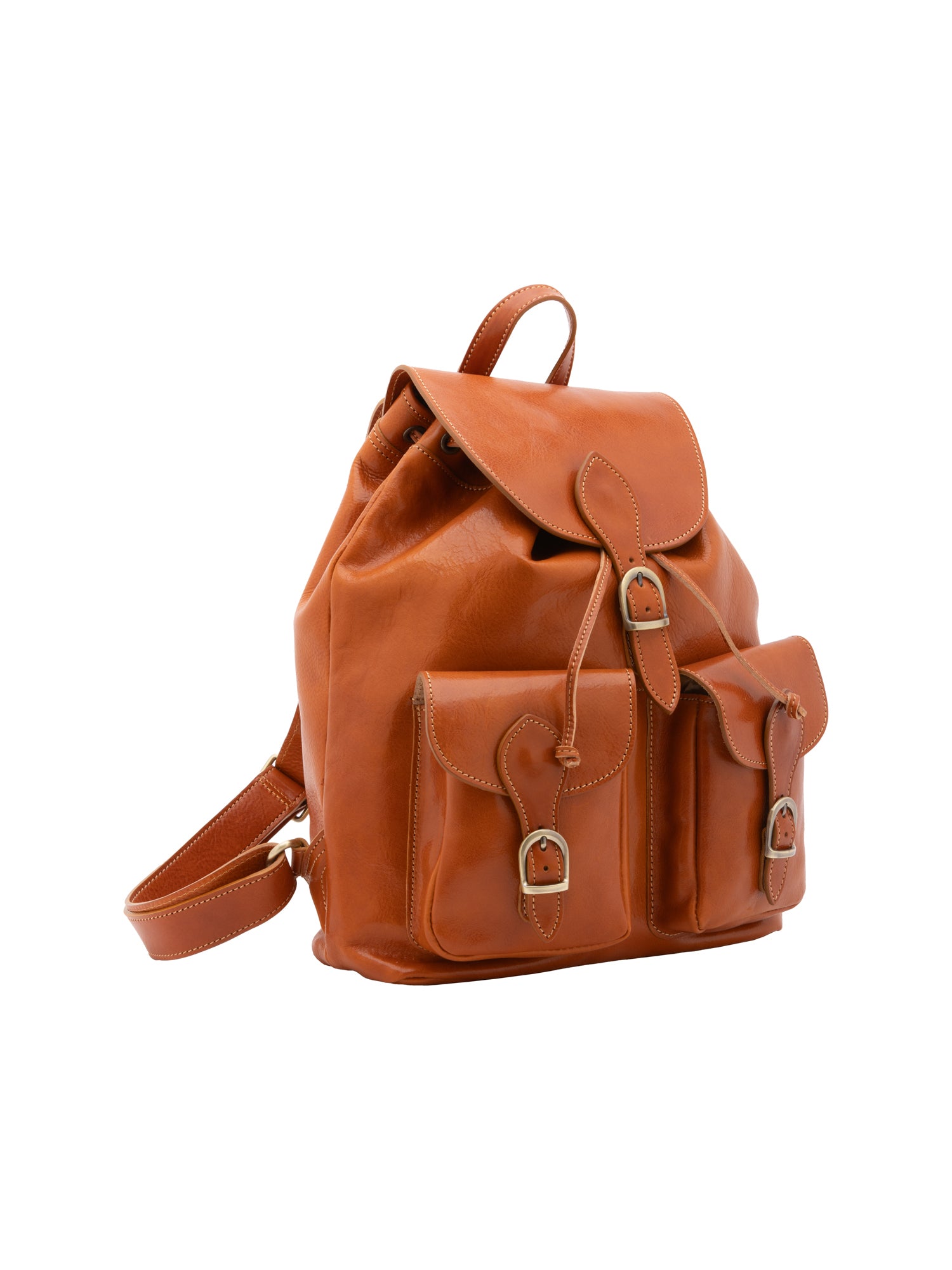 Shoulder Bag I Fratelli Women Genuine leather -Tmoro Cognac