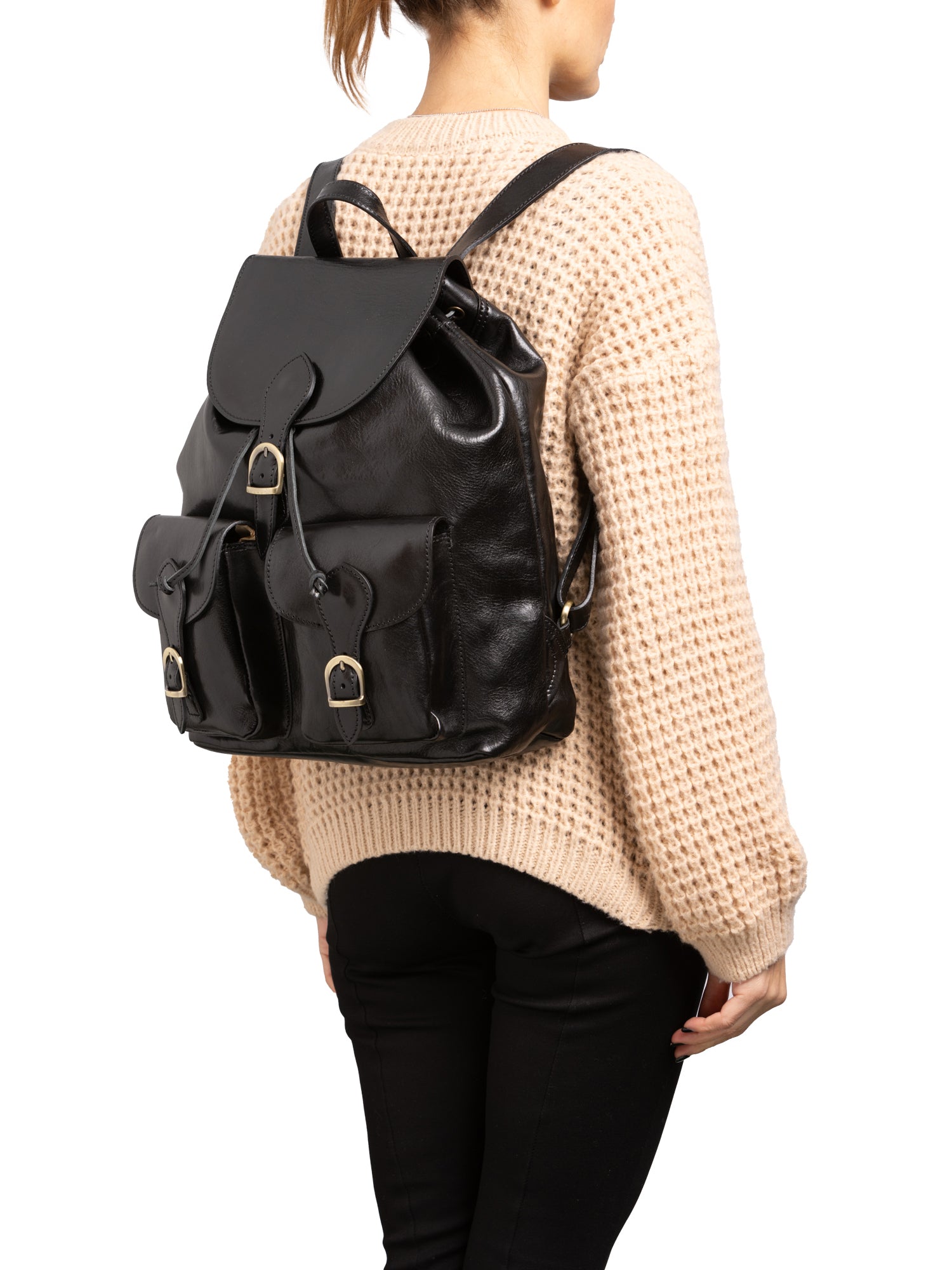 Shoulder Bag I Fratelli Women Genuine leather -Tmoro Nero