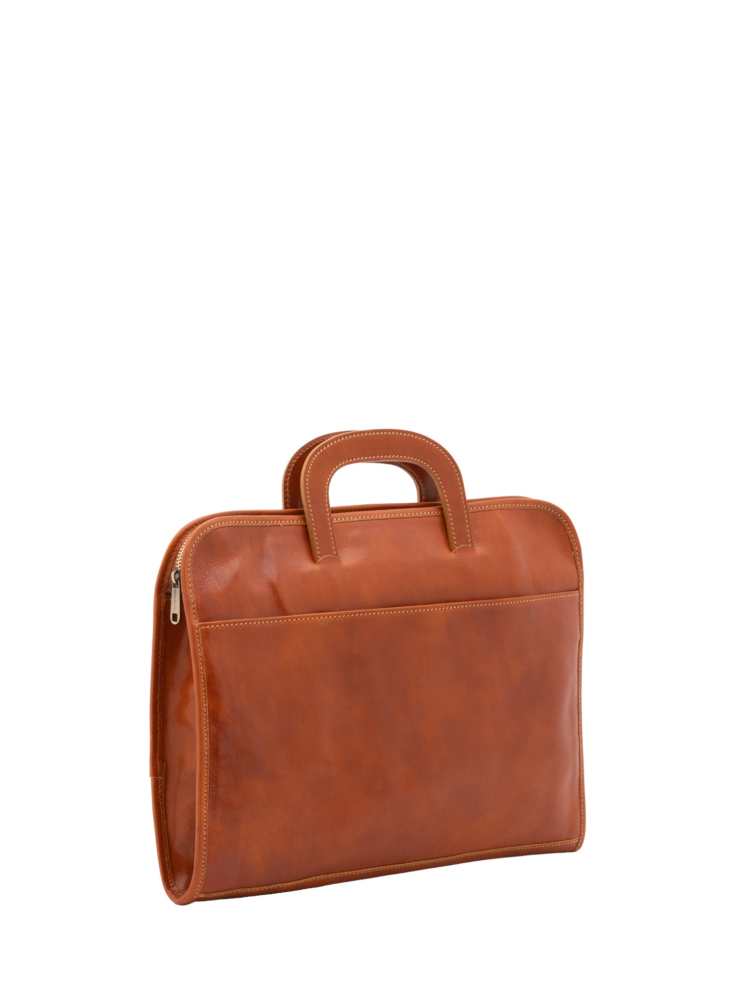 Briefcase I Fratelli Men Genuine leather -Marrone Cognac