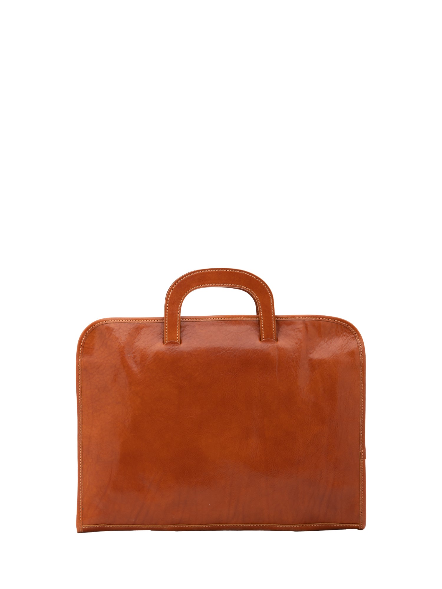 Briefcase I Fratelli Men Genuine leather -Marrone Cognac