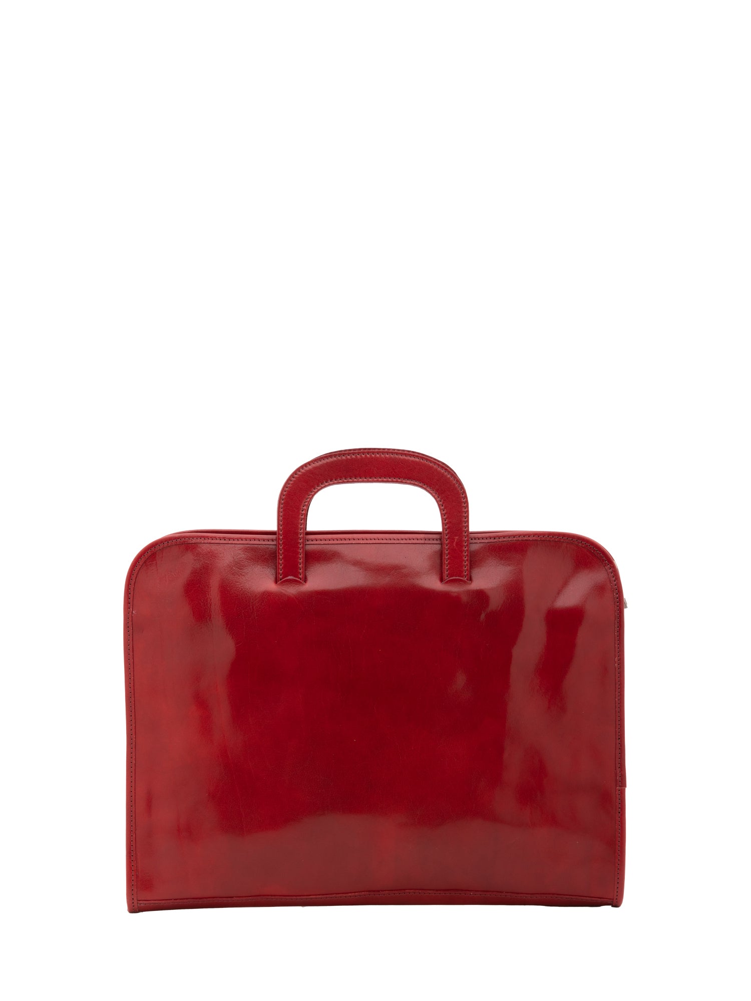 Briefcase I Fratelli Men Genuine leather -Marrone Rosso