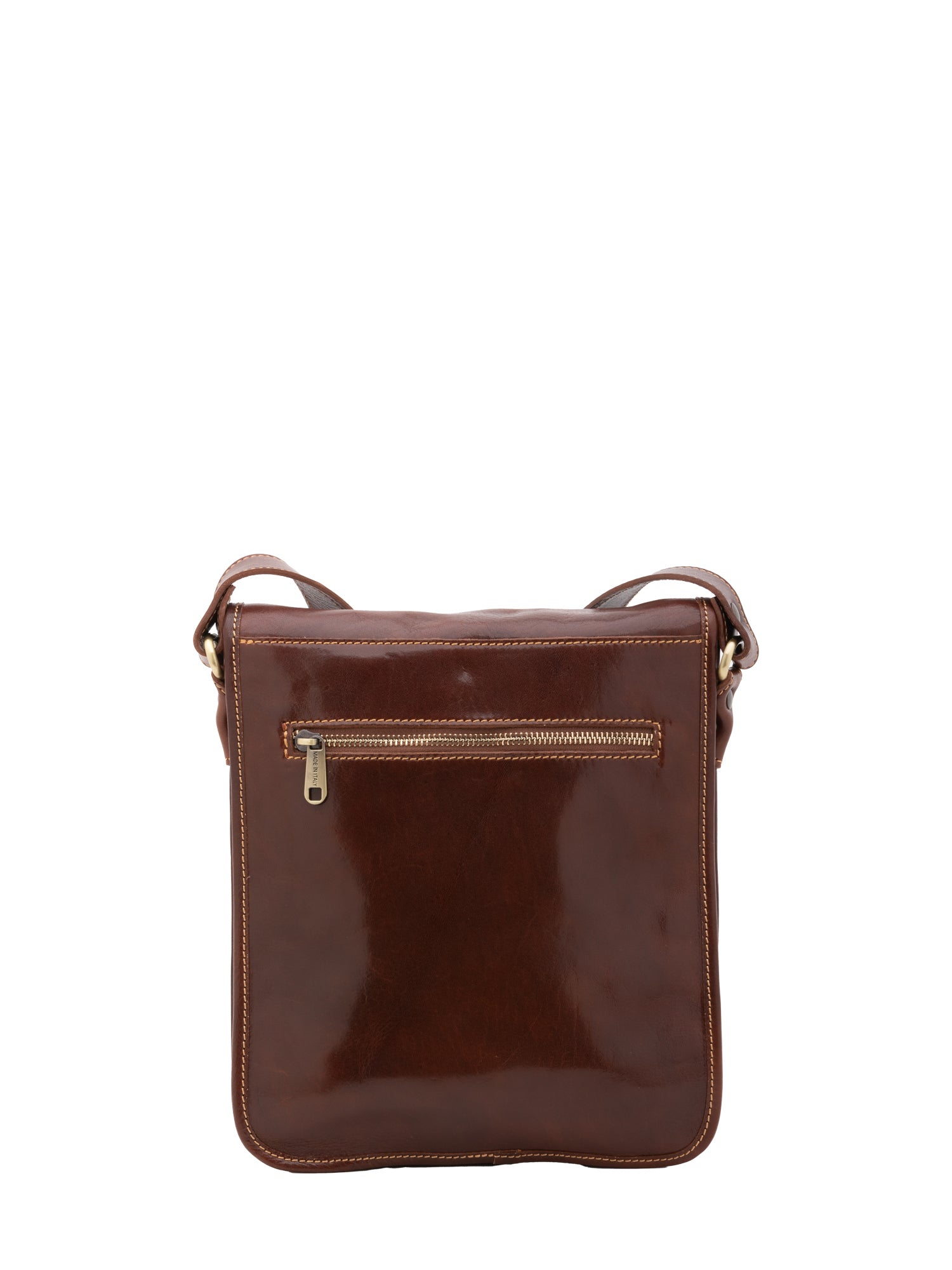 Crossbody bag I Fratelli Men Genuine leather -Marrone Marrone