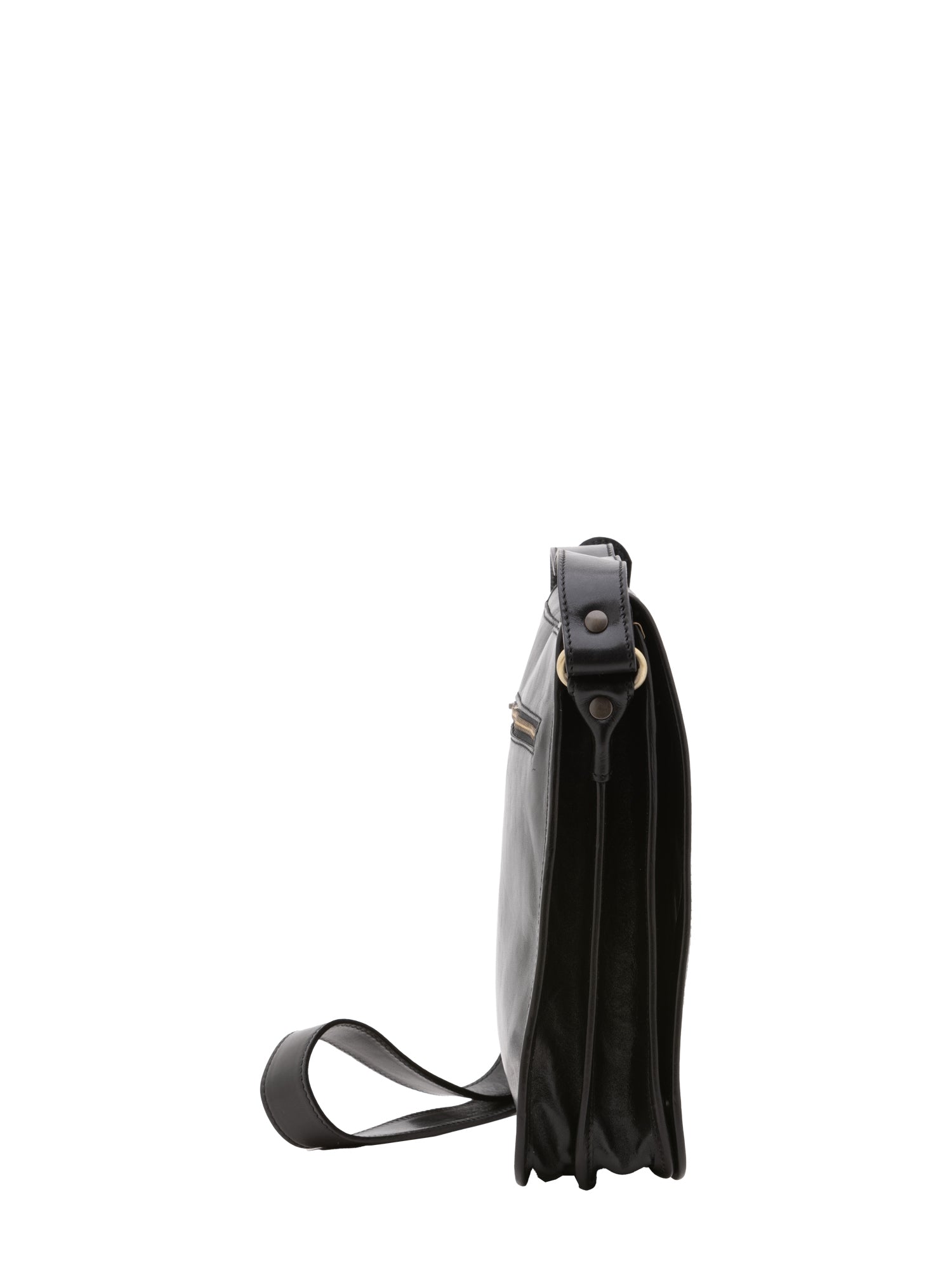 Crossbody bag I Fratelli Men Genuine leather -Marrone Nero